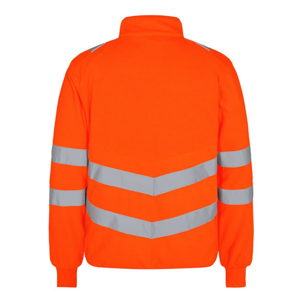 SAFETY Fleecejacke – Warnorange (Rücken)