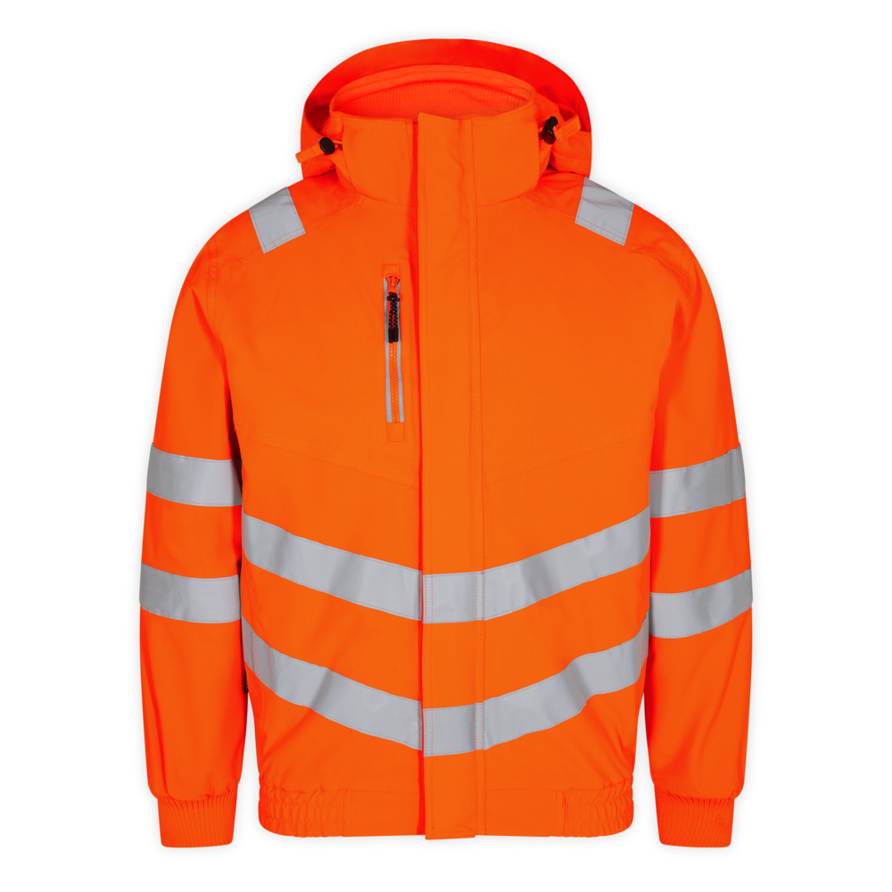 SAFETY Pilotjacke – Warnorange (Front)