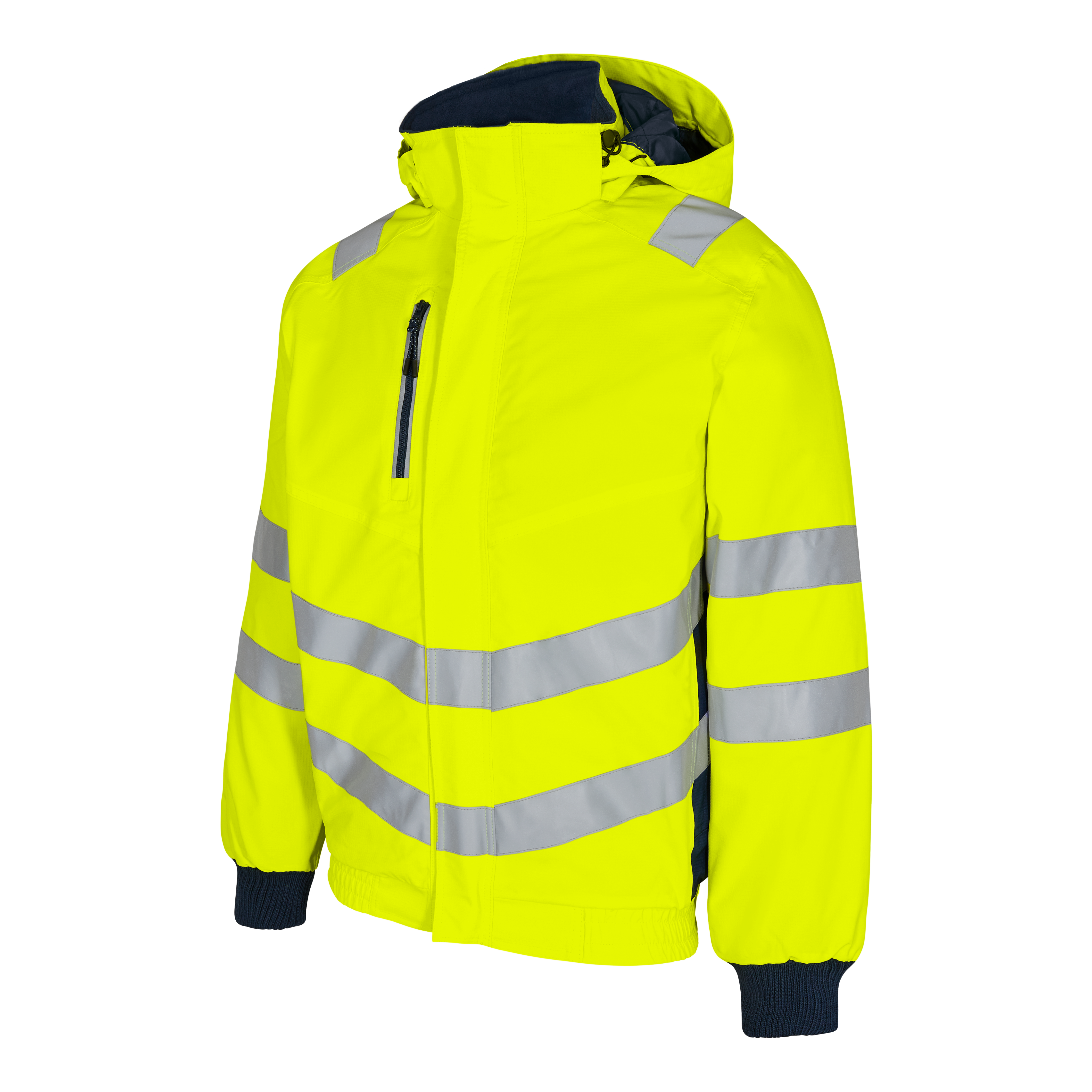 Engel Workwear Safety pilotjakke - Gul/Blue Ink [38165] / XS