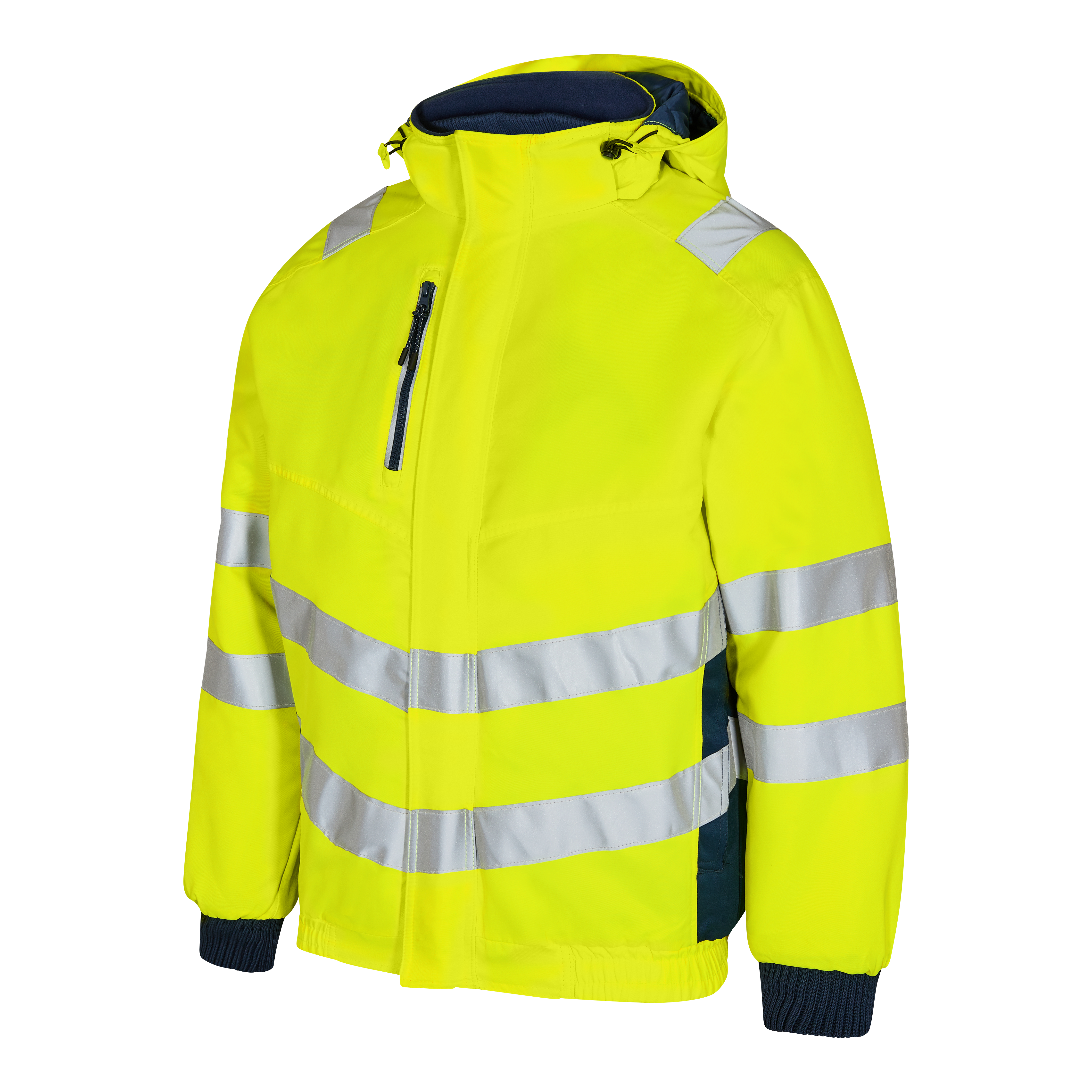 Engel Workwear Safety pilotjakke - Gul/Blue Ink [38165] / XS