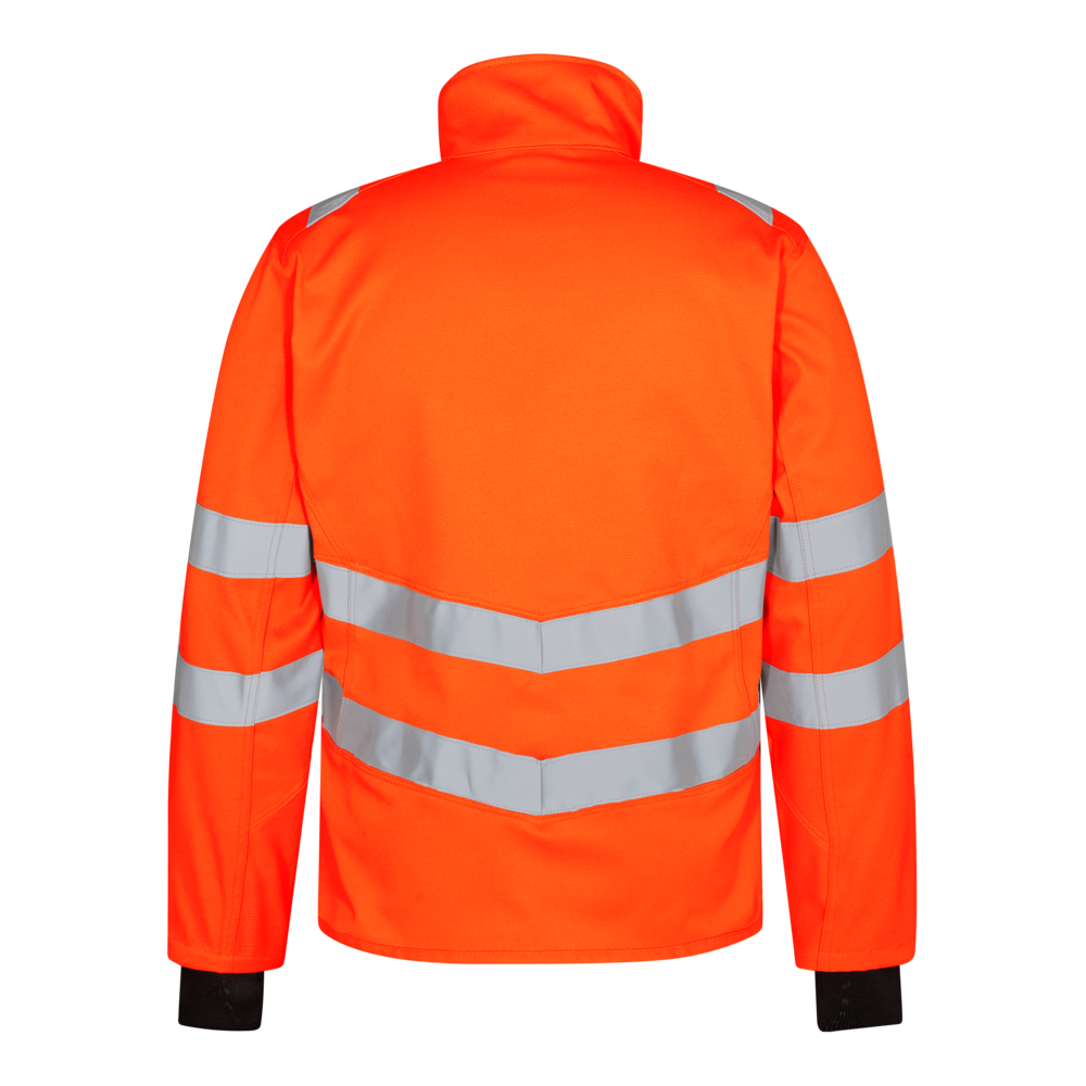 SAFETY Arbeitsjacke mit 2-Wege-Stretch – Warnorange (Rücken)