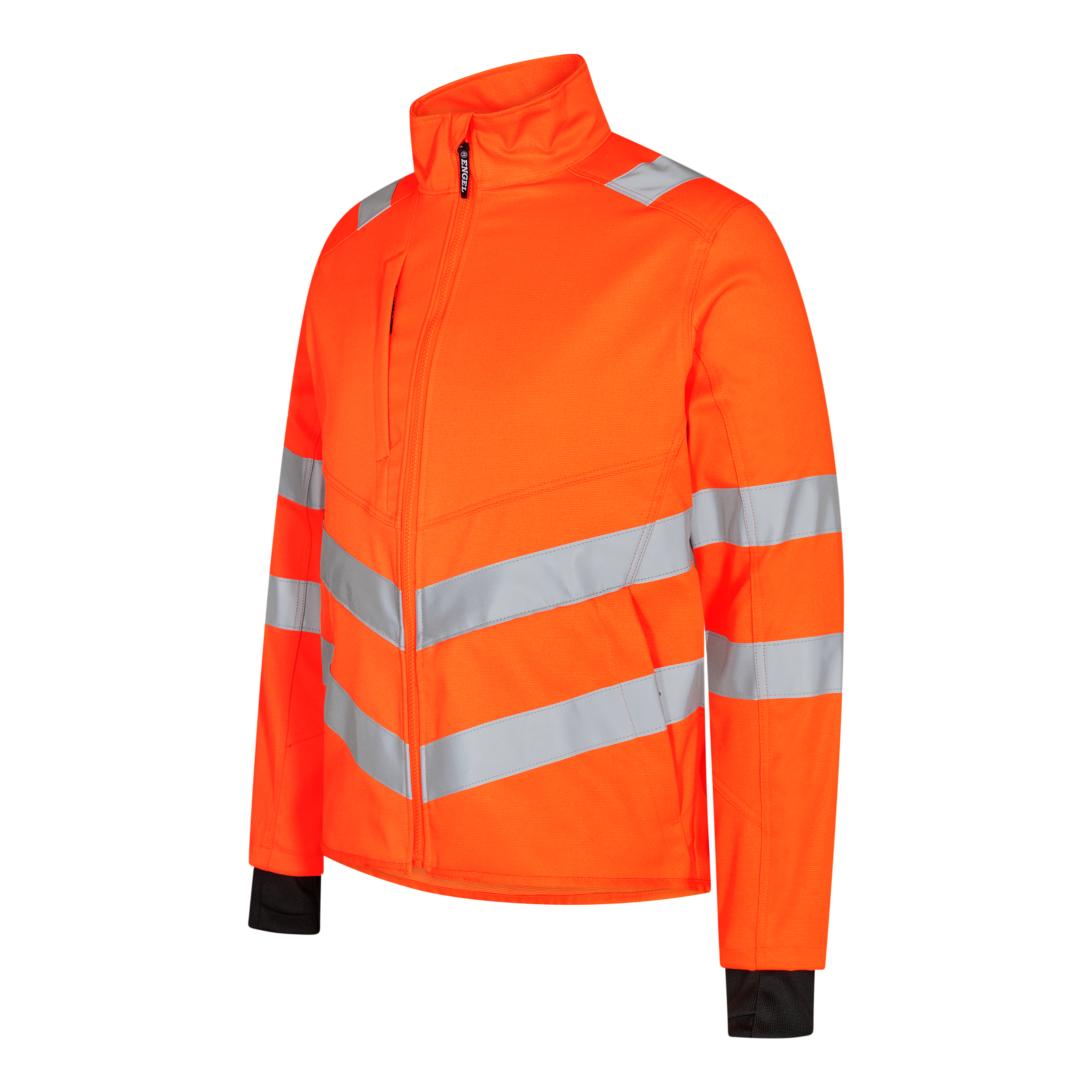 Engel Workwear Safety arbejdsjakke med 2-vejs stræk - Hi-vis Orange [10] / XS
