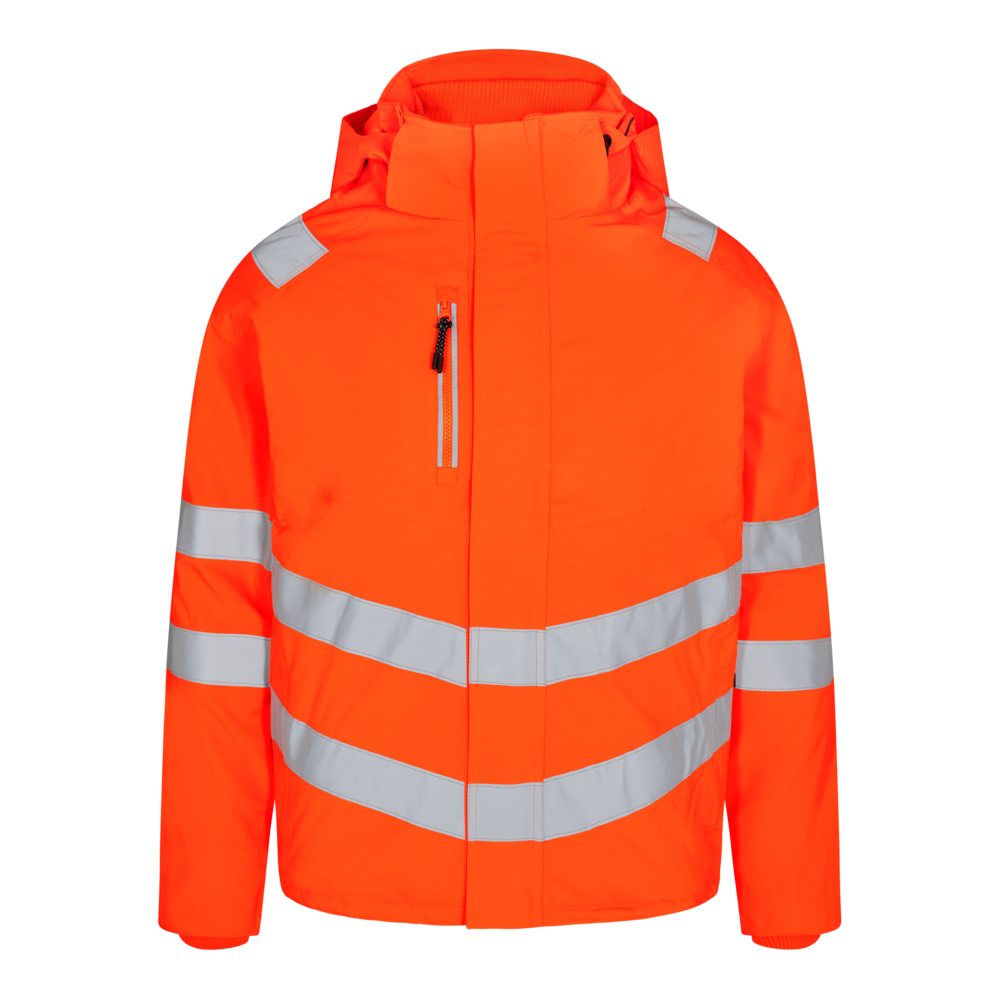 SAFETY Winterjacke – Warnorange (Front)