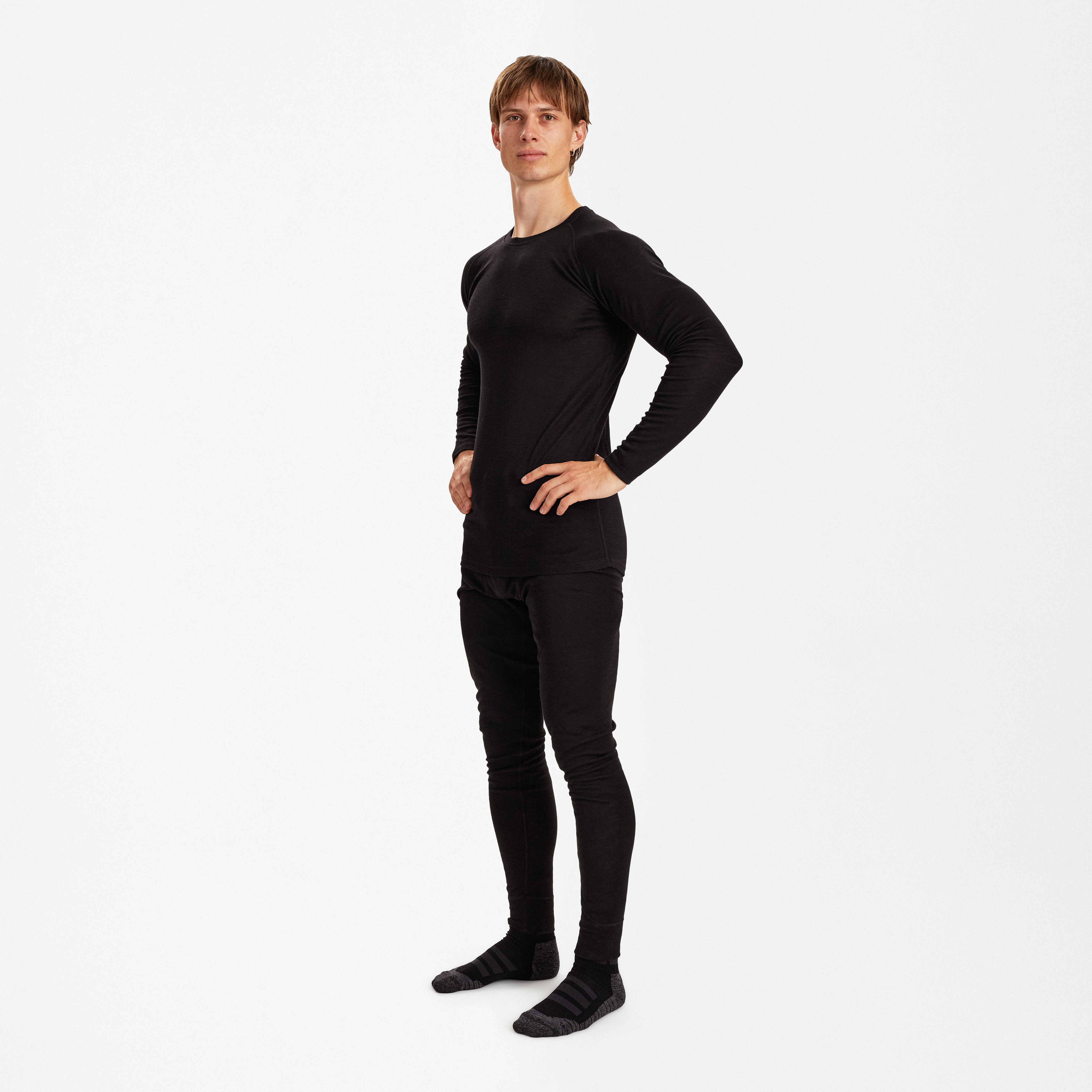 Engel Workwear Uldunderbukser - Sort [20] / XS