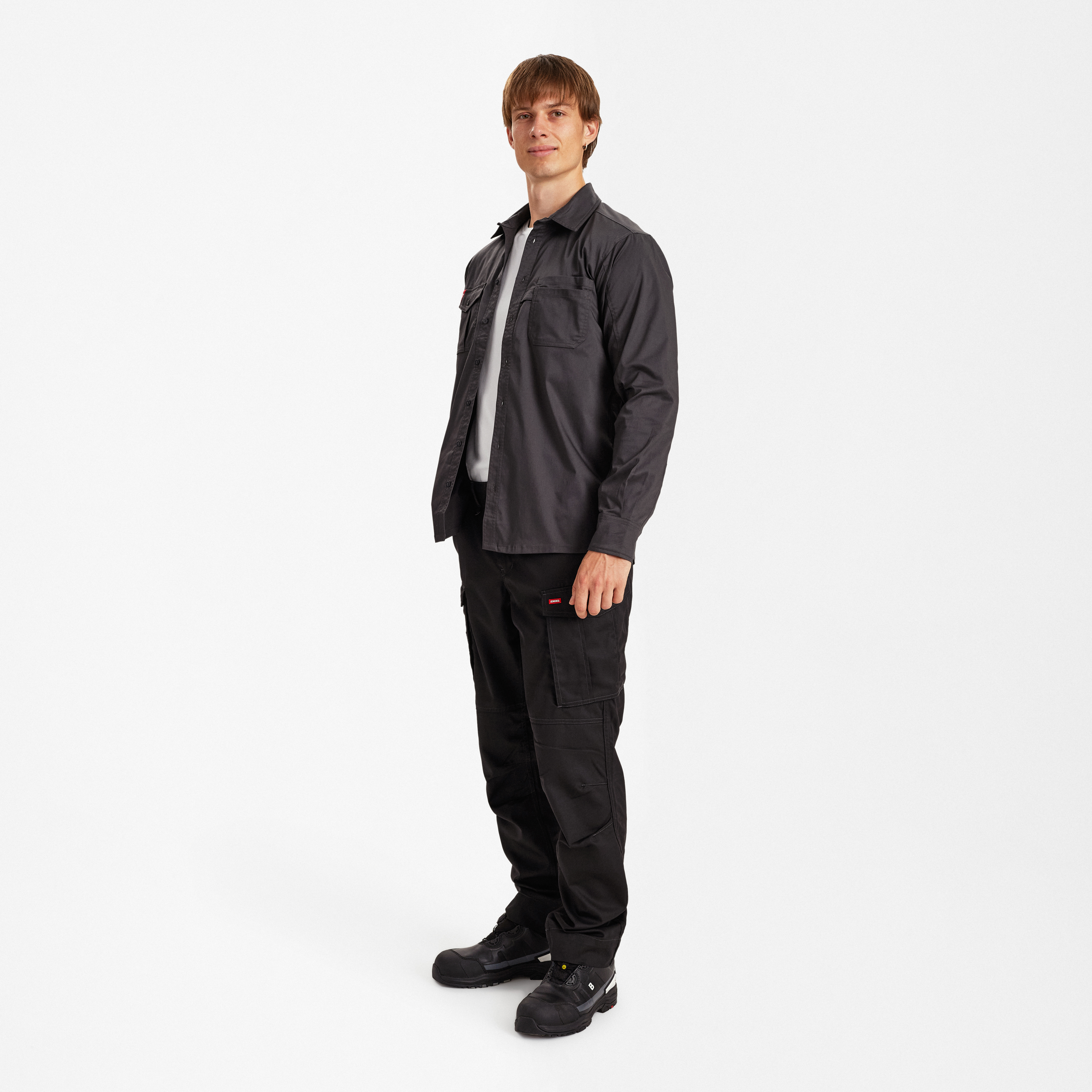 Engel Workwear Extend skjorte med stræk - Antrazitgrå [79] / XS