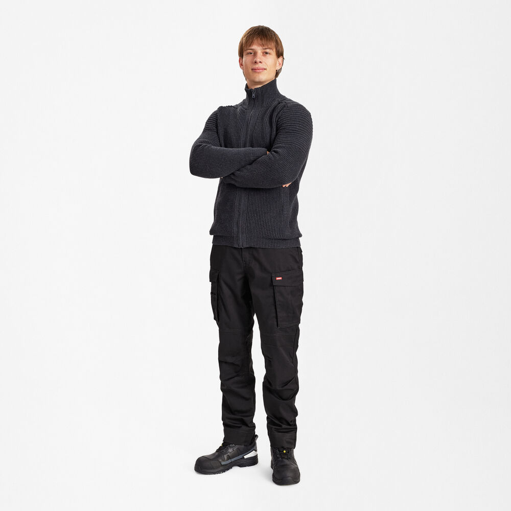EXTEND Windjacke – Dunkelgrau Melange (Am Modell)