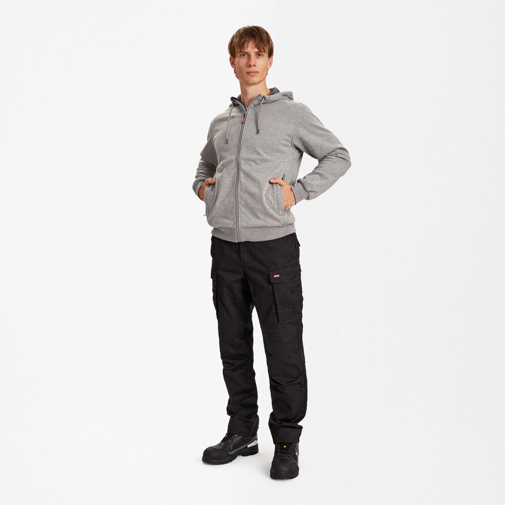 EXTEND Allwetter-Cardigan – Graumeliert (Am Modell)