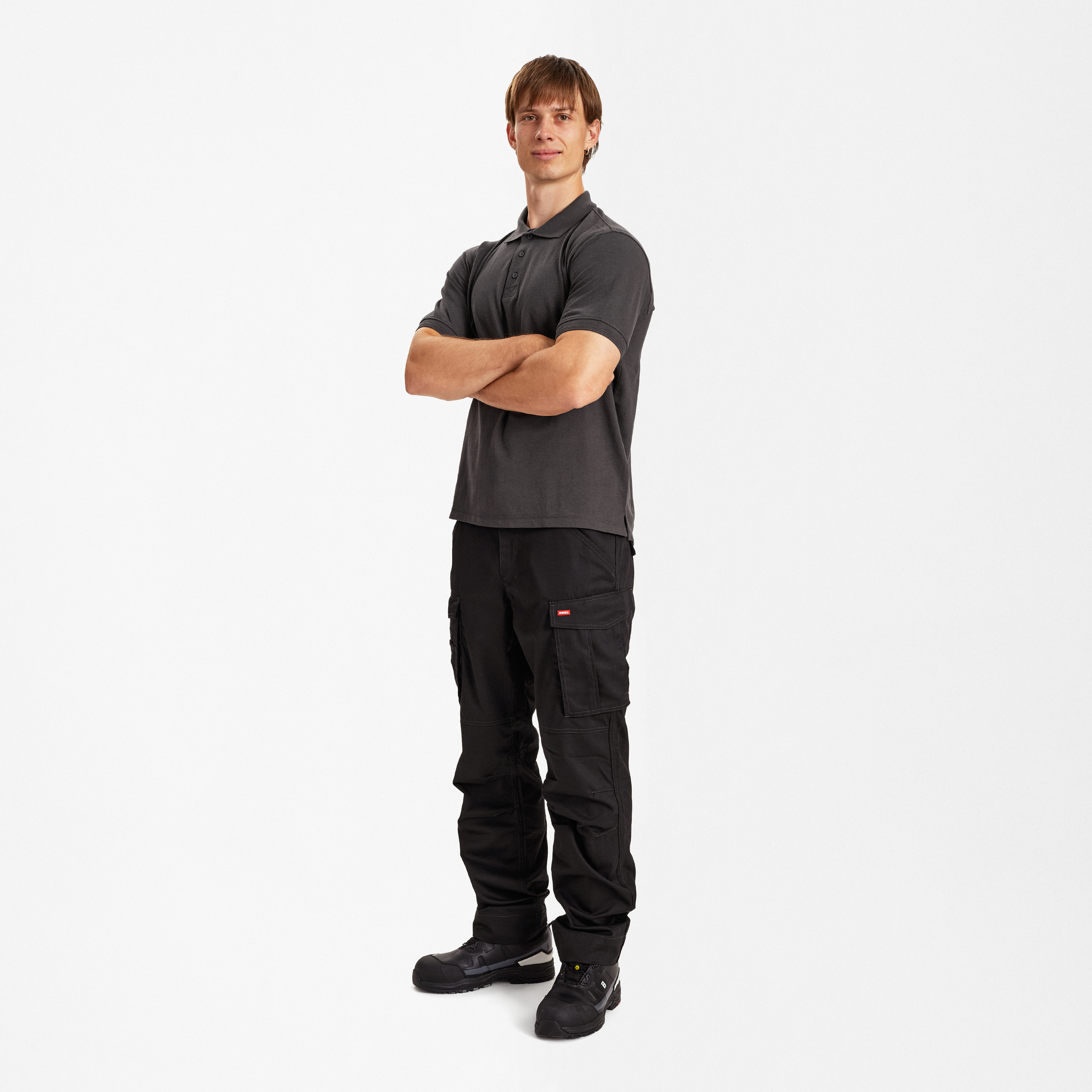 Engel Workwear Extend poloshirt - Antrazitgrå [79] / XS