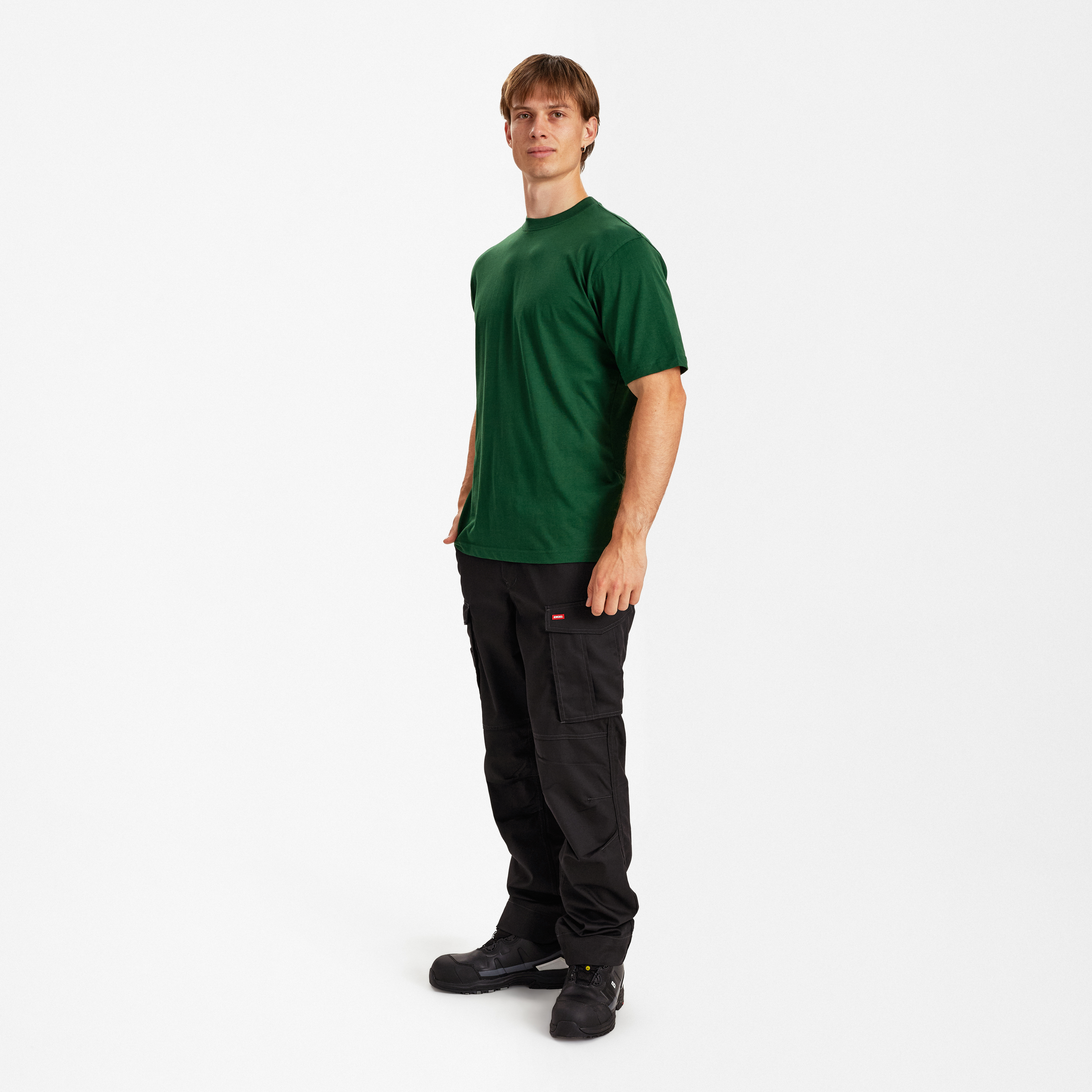 Engel Workwear Extend bomuld T-shirt - Grøn [1] / XS