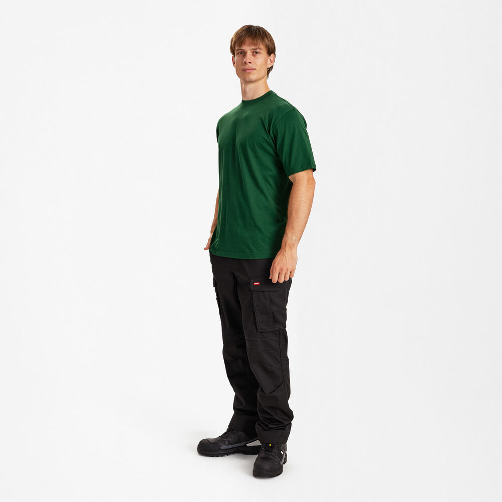 EXTEND Baumwolle T-shirt – Grün (Am Modell)
