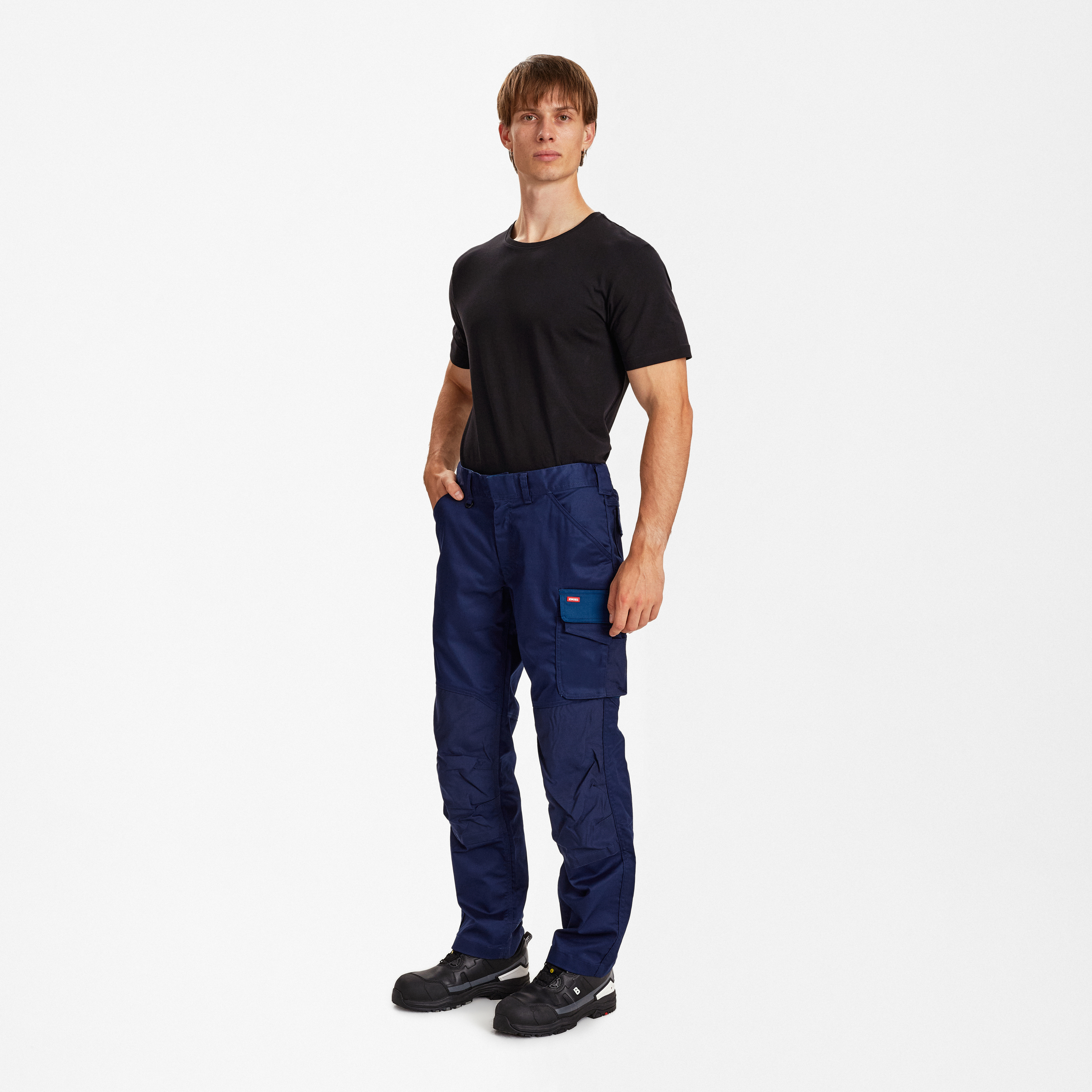 Engel Workwear Galaxy arbejdsbukser med 2-vejs stræk - Blue Ink/Dark Petrol [16577] / K80