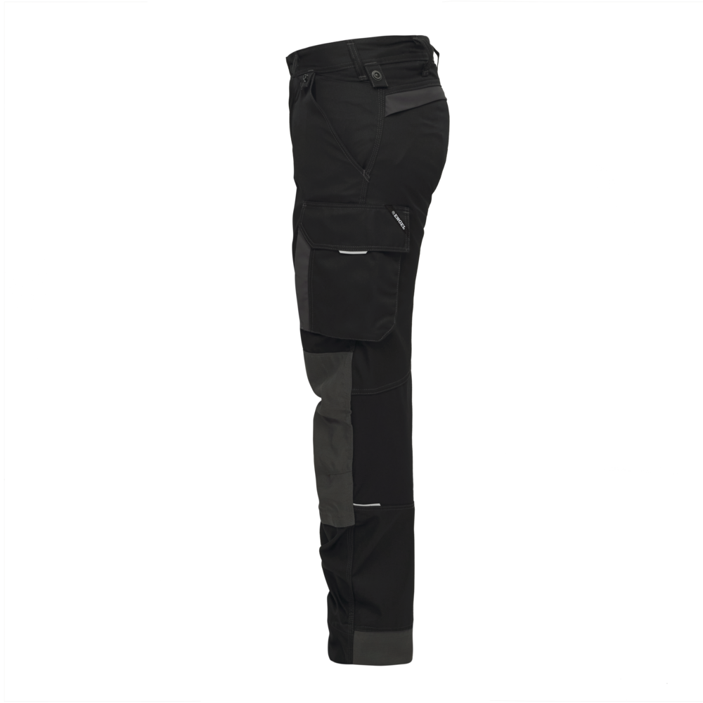X-TREME Arbeitshose mit Stretch – Schwarz / Anthrazit Grau (Seite links)