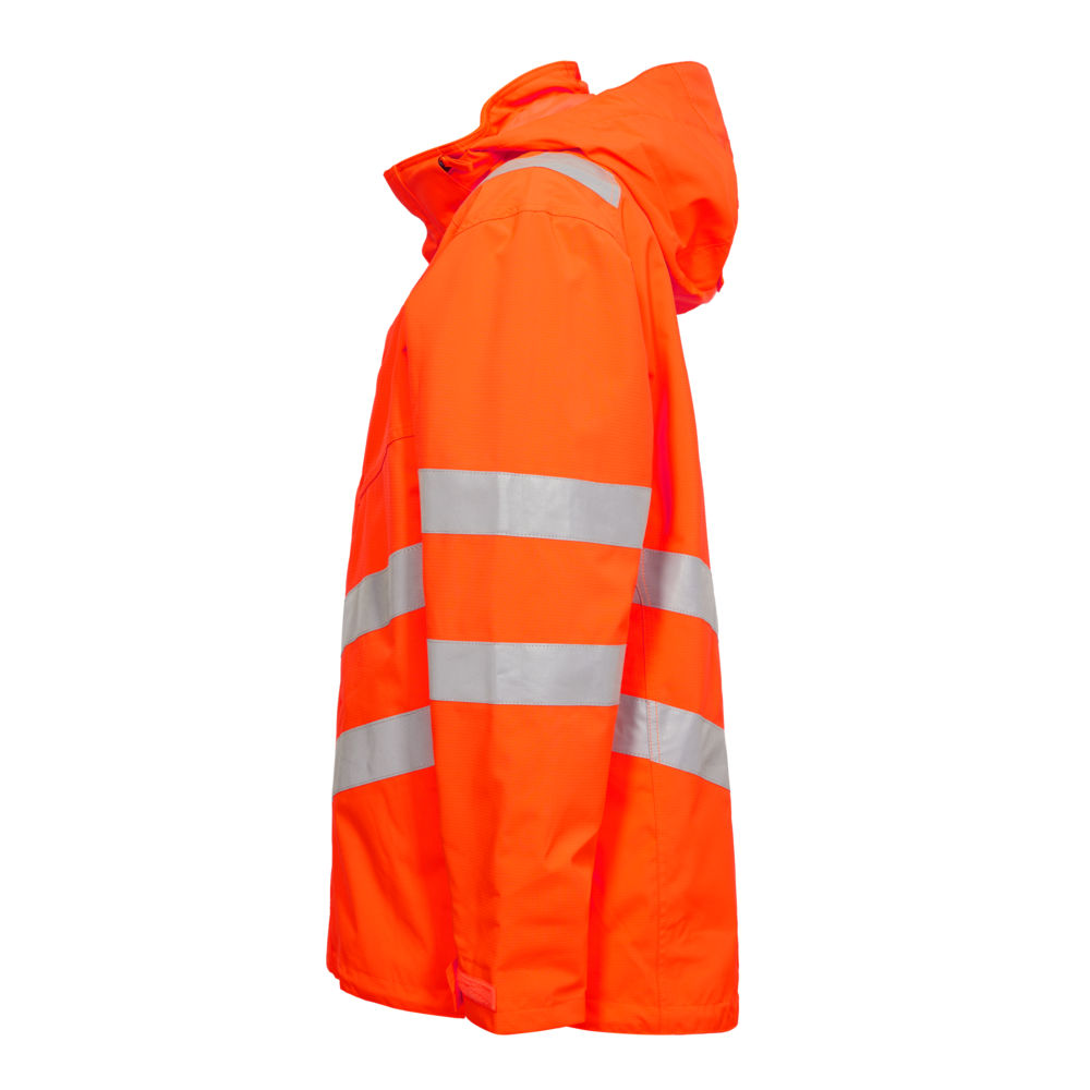 SAFETY Shellparka – Warnorange (Seite links)
