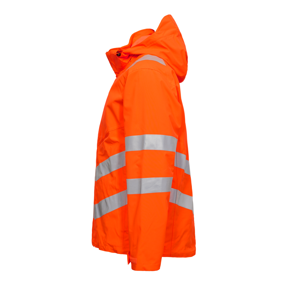 SAFETY Shelljacke – Warnorange (Seite links)