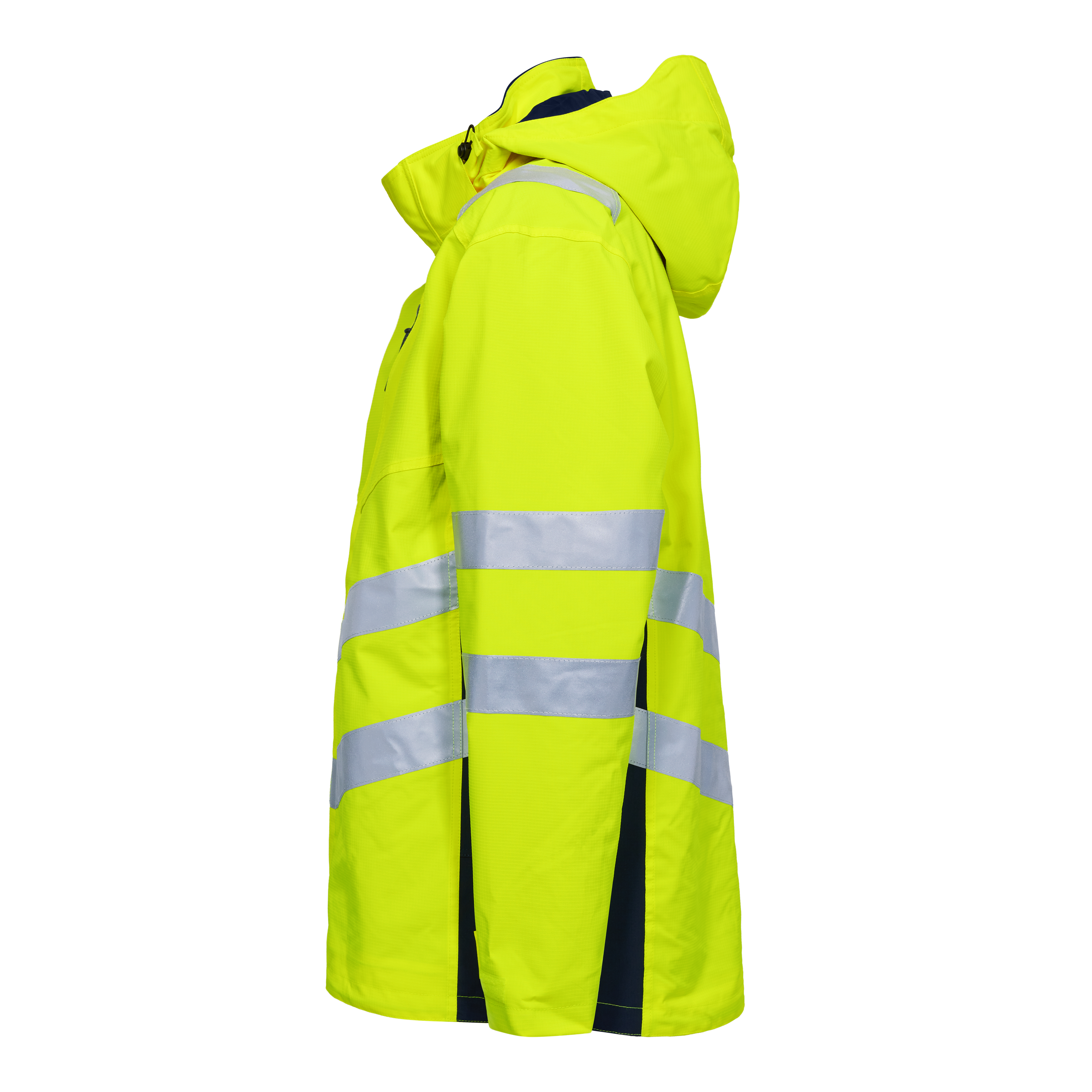 Engel Workwear Safety parka skaljakke - Gul/Blue Ink [38165] / XS