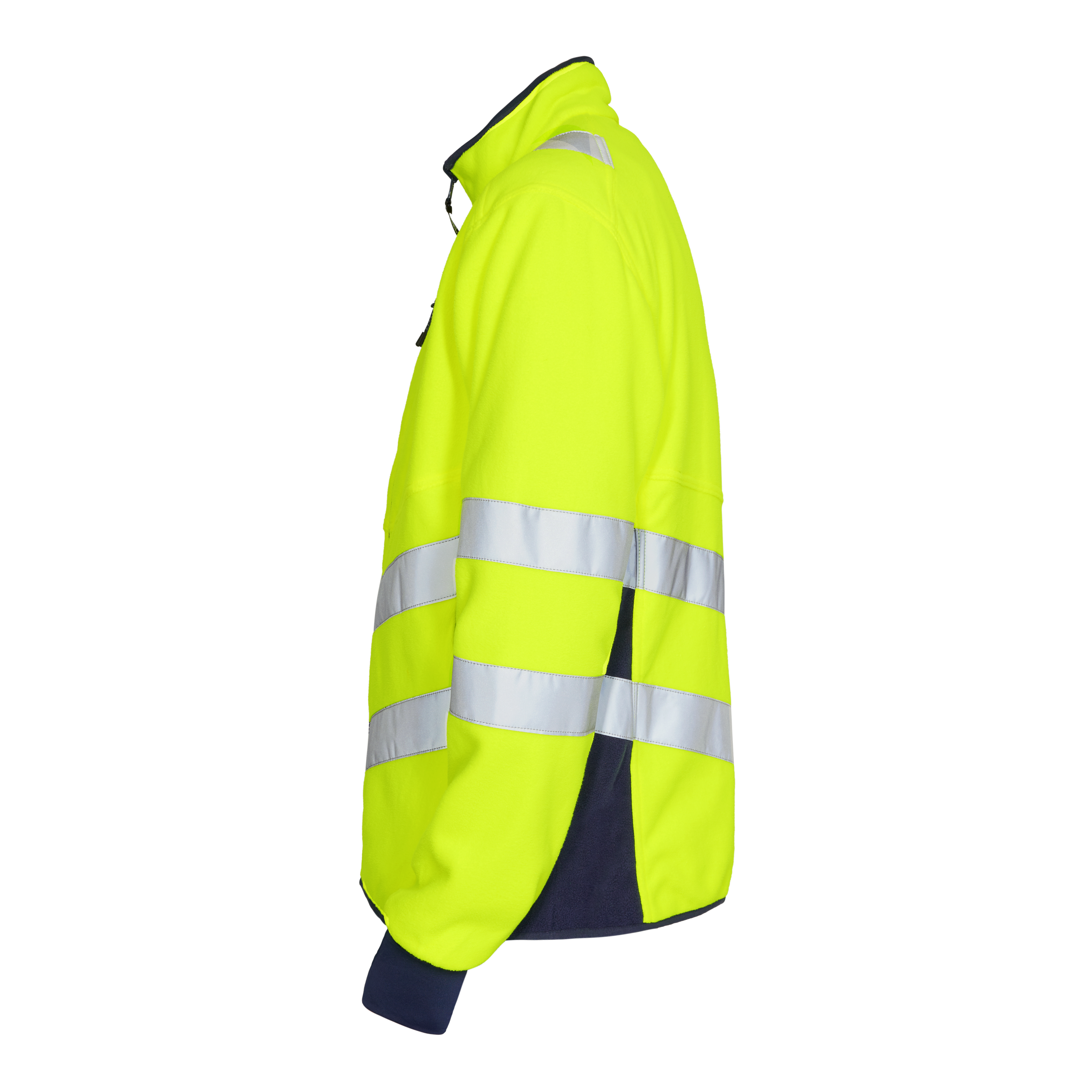 Engel Workwear Safety fleecejakke - Gul/Blue Ink [38165] / XS