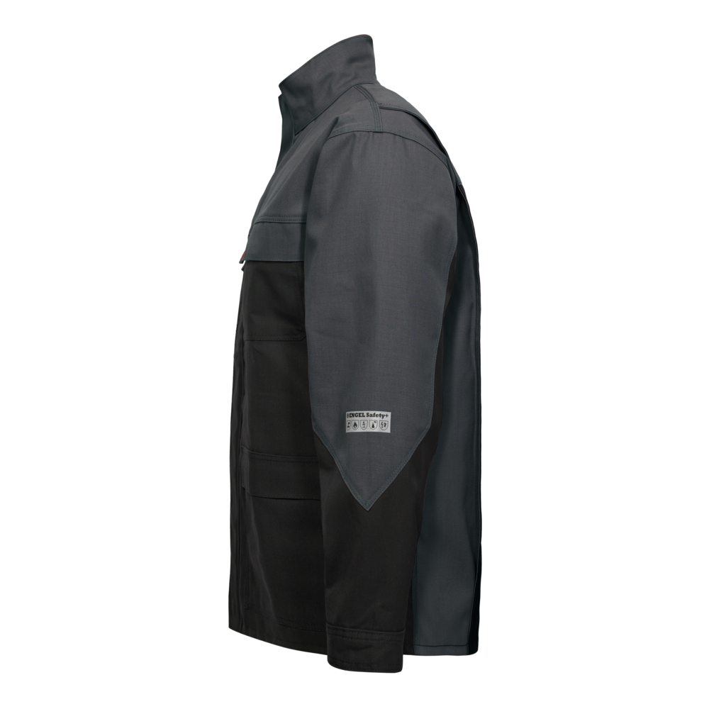 SAFETY+ Multinorm Jacke – Schwarz / Grau (Seite links)