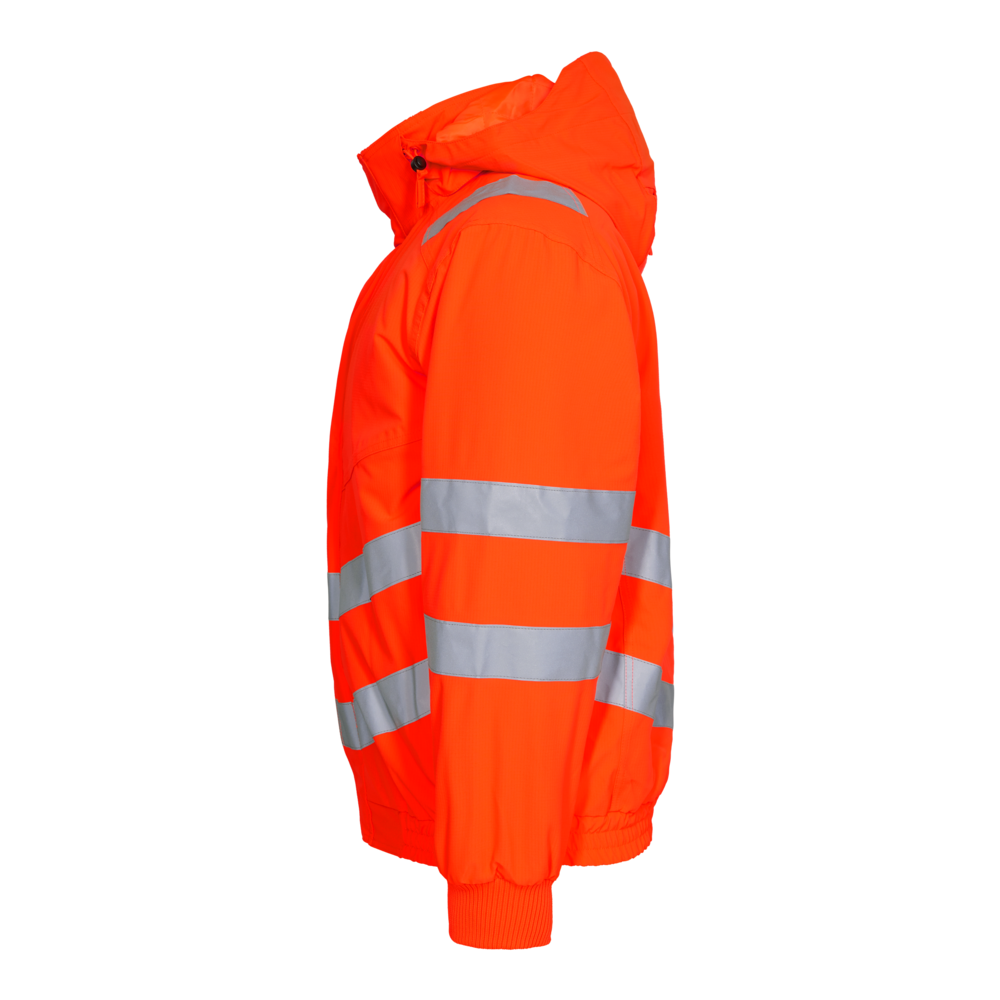 SAFETY Pilotjacke – Warnorange (Seite links)