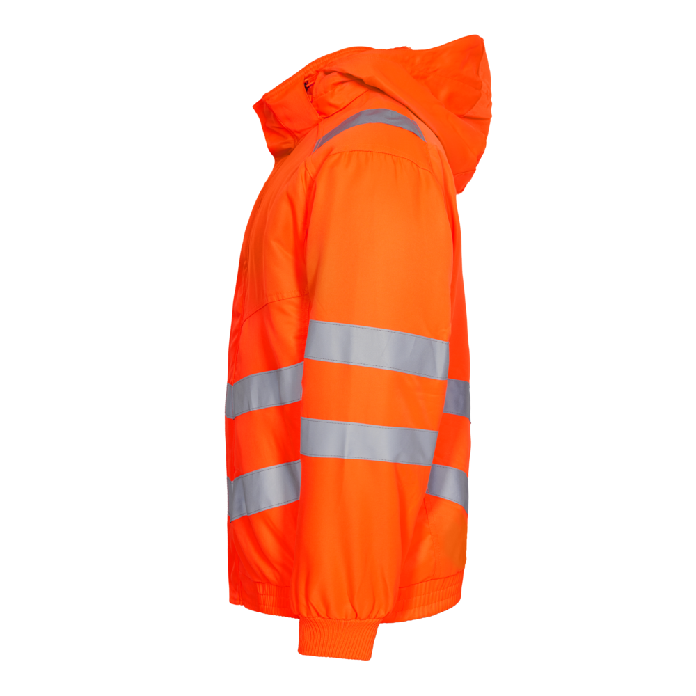 SAFETY Pilotjacke – Warnorange (Seite links)