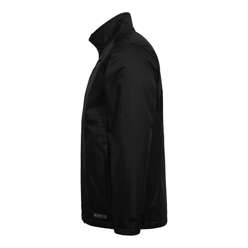 SAFETY+ Softshelljacke – Schwarz (Seite links)