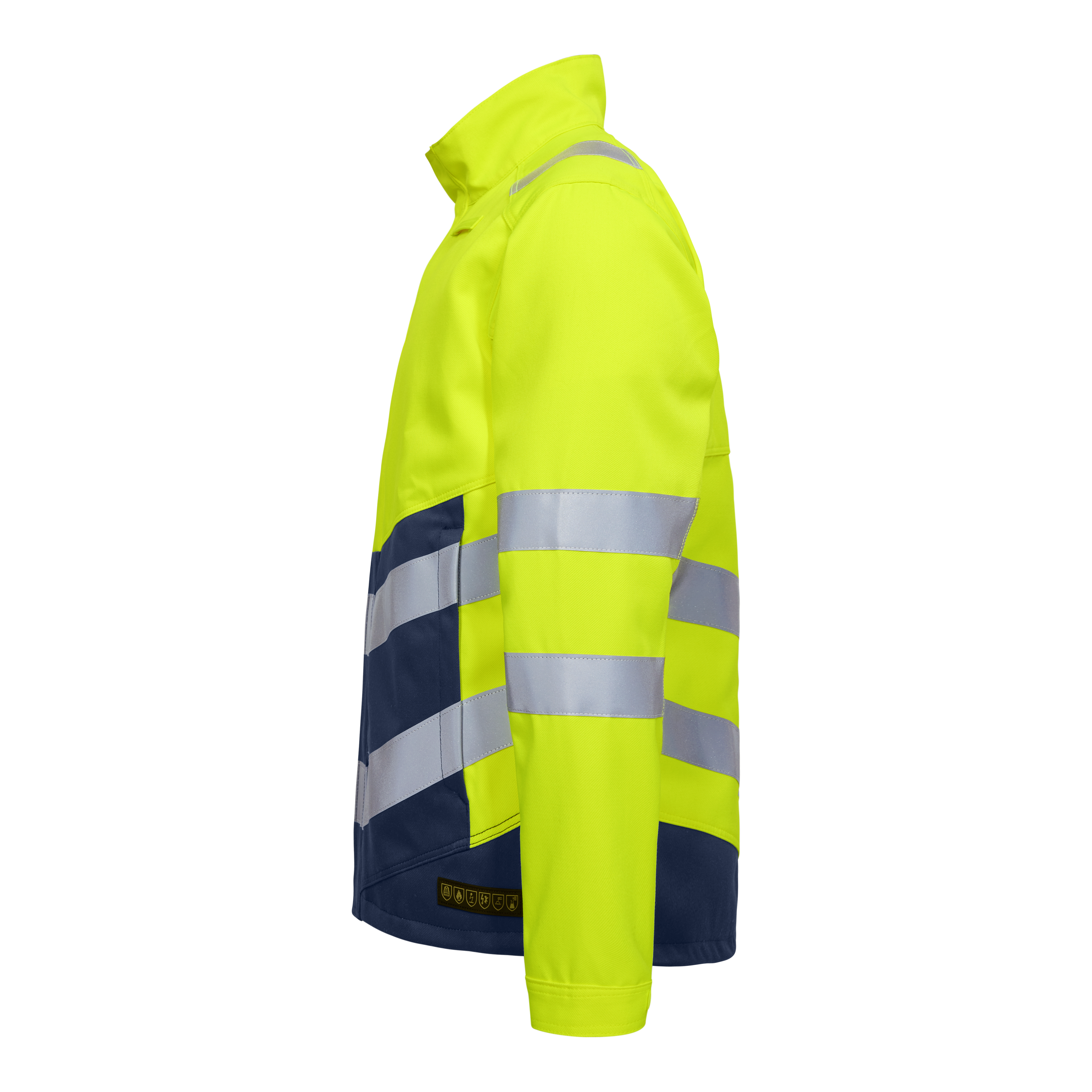 Engel Workwear Safety+ arbejdsjakke - Gul/Blue Ink [38165] / XS