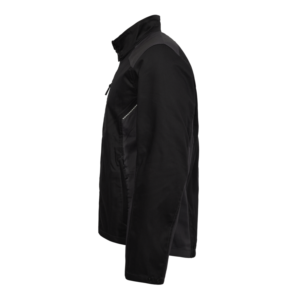 VENTURE Arbeitsjacke – Schwarz / Anthrazit Grau (Seite links)
