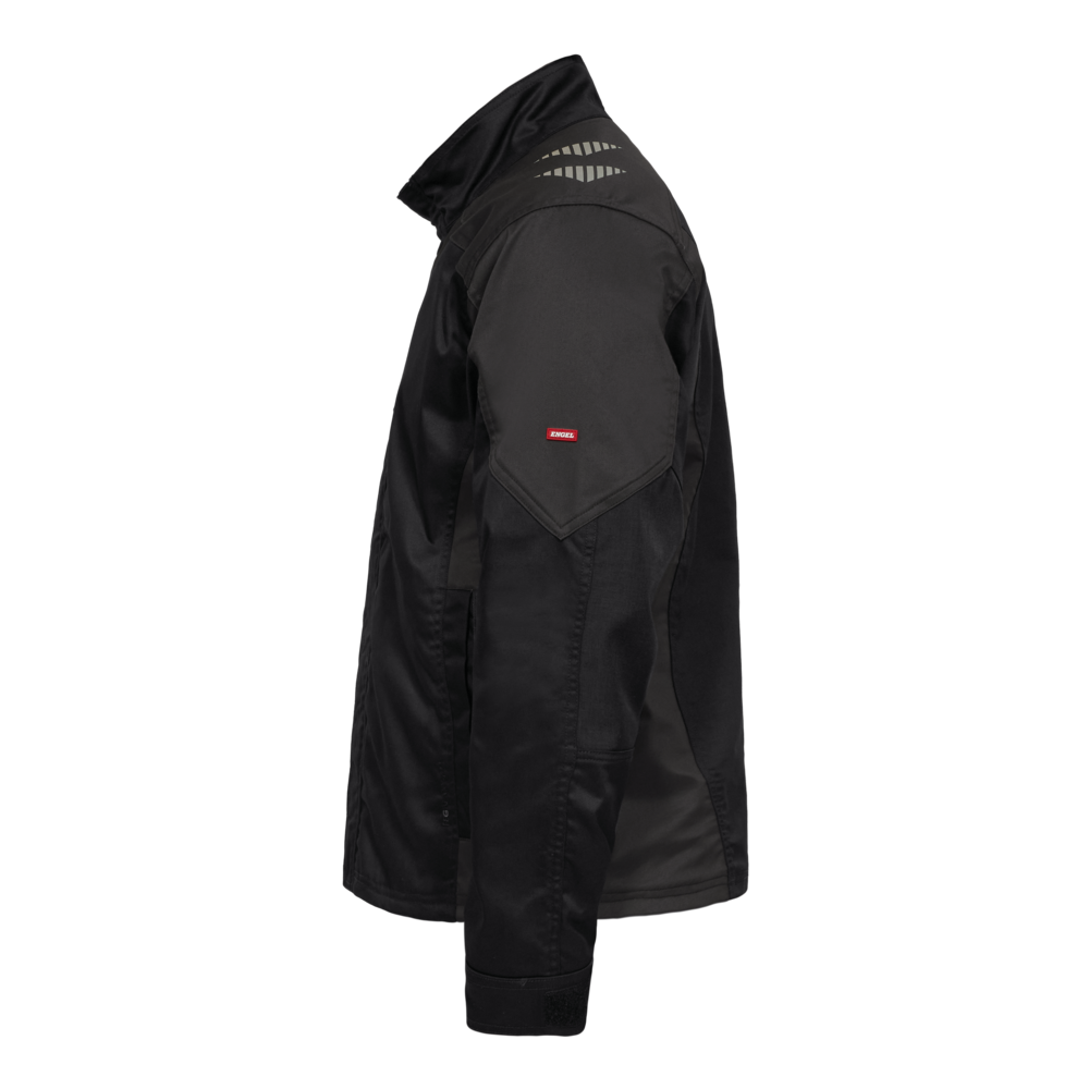 GALAXY Arbeitsjacke mit 2-Wege-Stretch – Schwarz / Anthrazit Grau (Seite links)