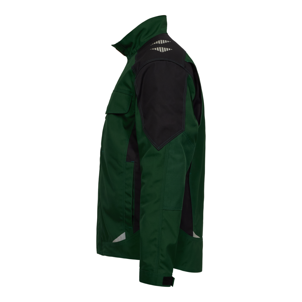 GALAXY Arbeitsjacke – Grün / Schwarz (Seite links)