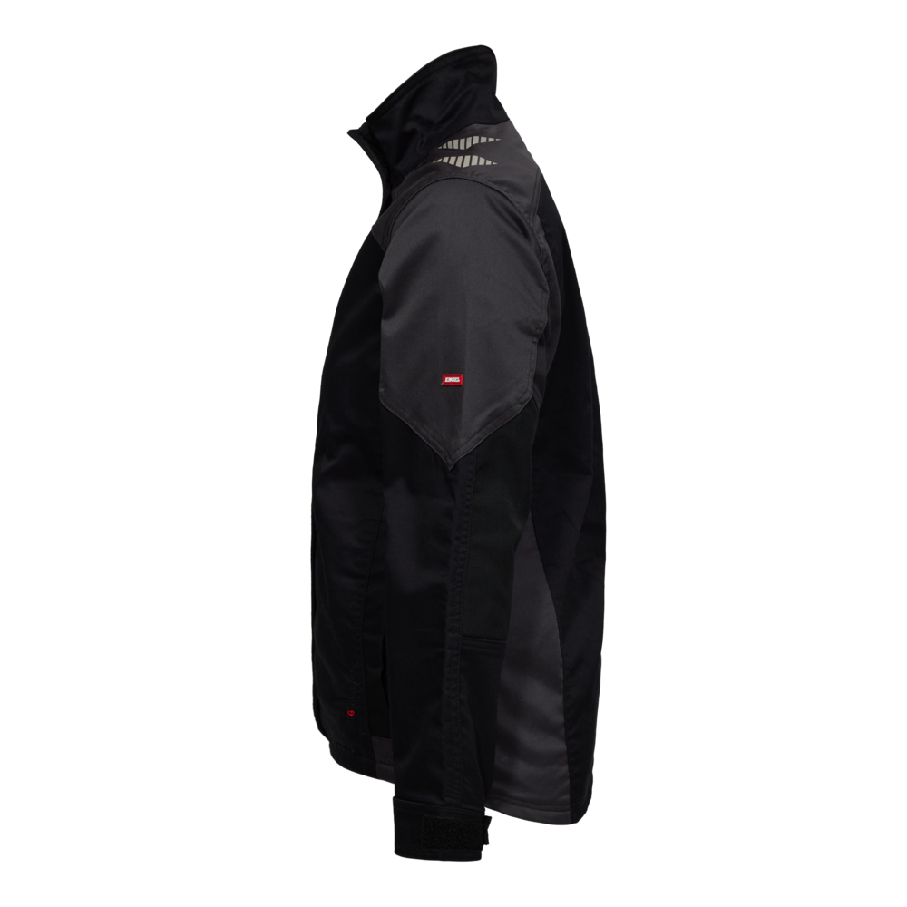 GALAXY Damen Arbeitsjacke mit 2-Wege-Stretch – Schwarz / Anthrazit Grau (Seite links)
