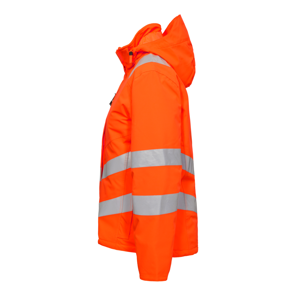 SAFETY Damen Winterjacke – Warnorange (Seite links)