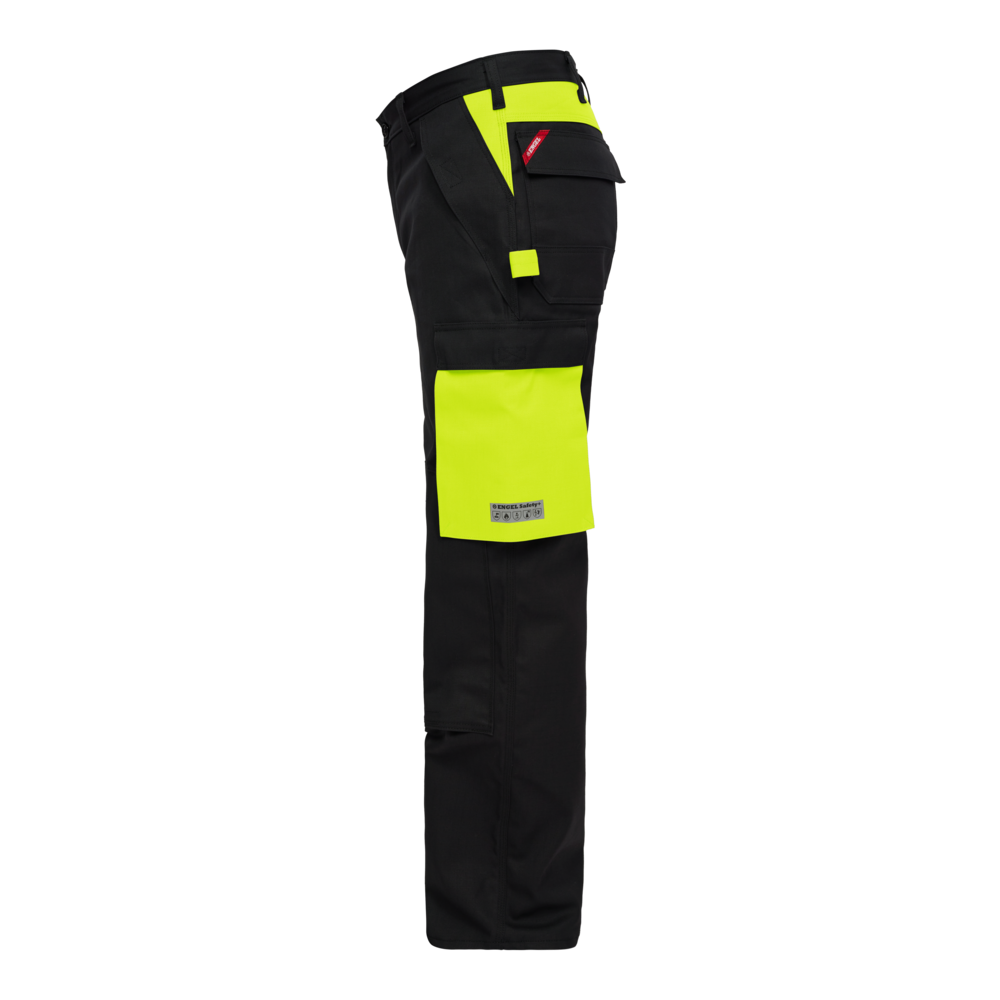 SAFETY+ EN ISO 20471 Multinorm Hose – Gelb / Schwarz (Seite links)