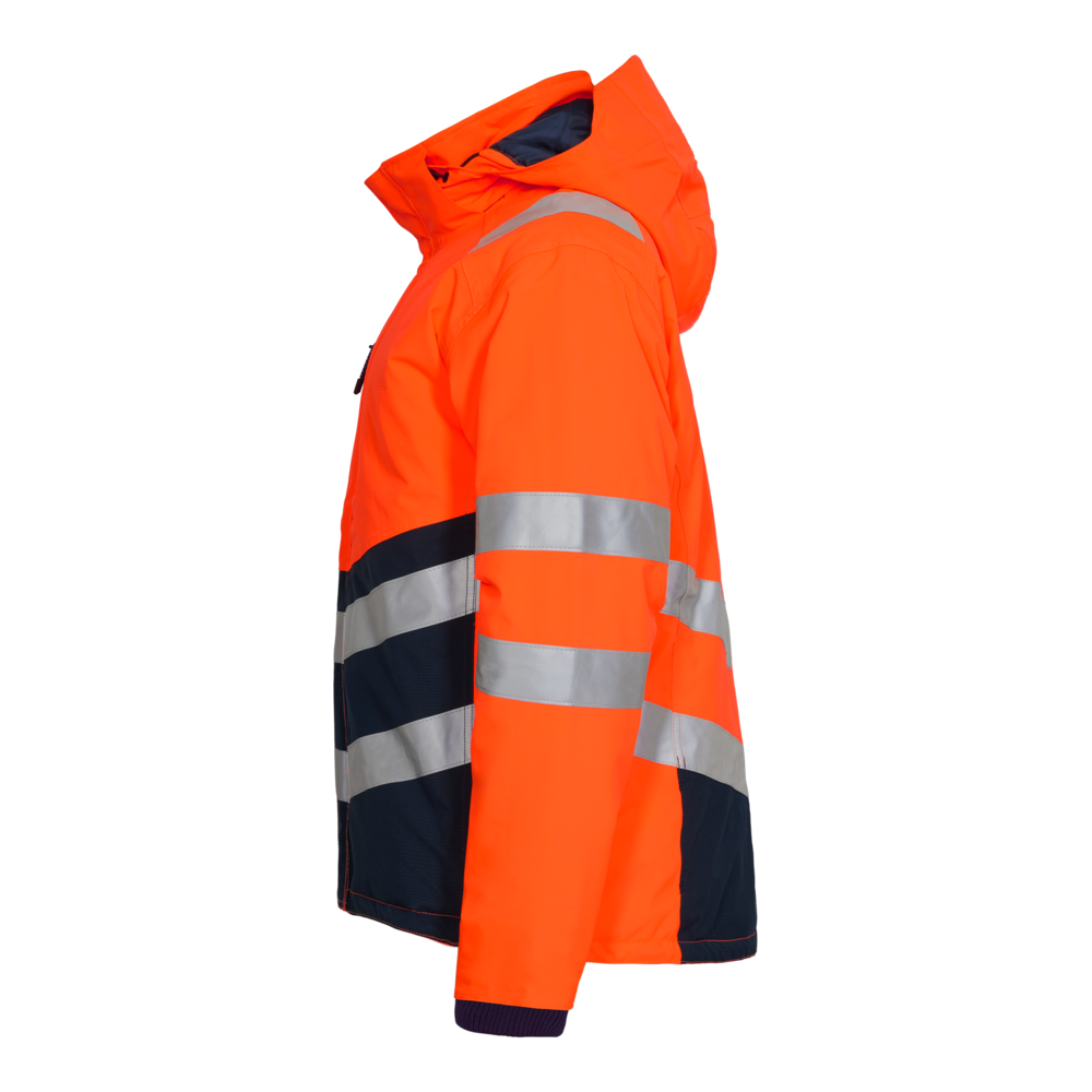 SAFETY Winterjacke – Orange / Blue ink (Seite links)