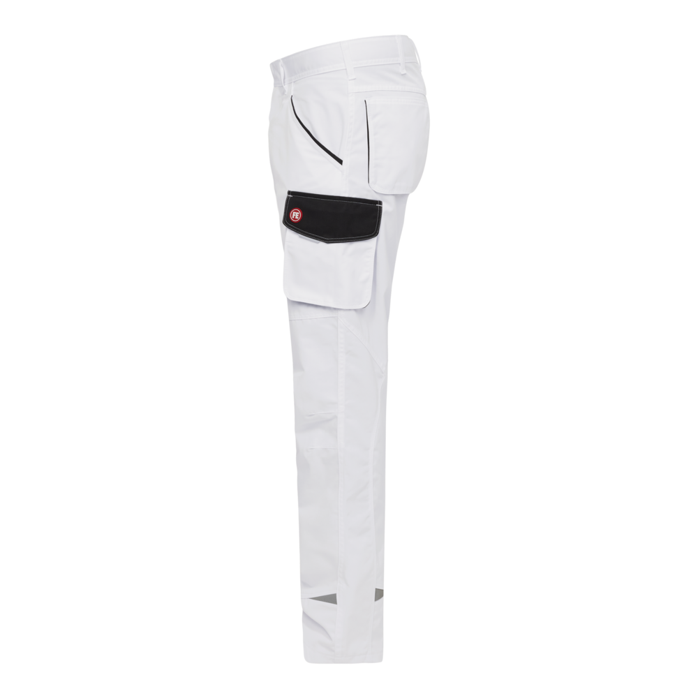 GALAXY Light Arbeitshose – Weiß / Anthrazit Grau (Seite links)