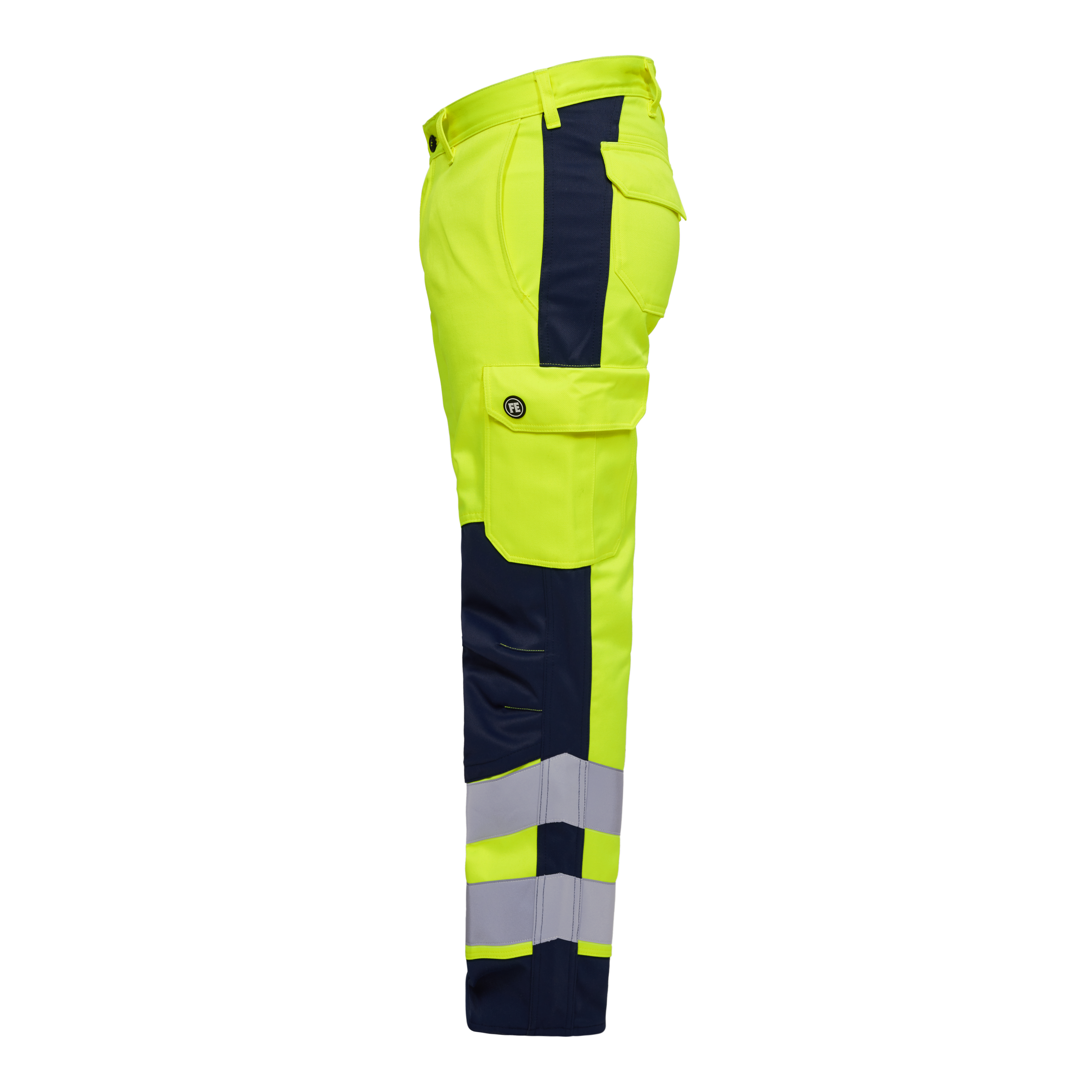 Engel Workwear Safety+ arbejdsbukser - Gul/Blue Ink [38165] / K80