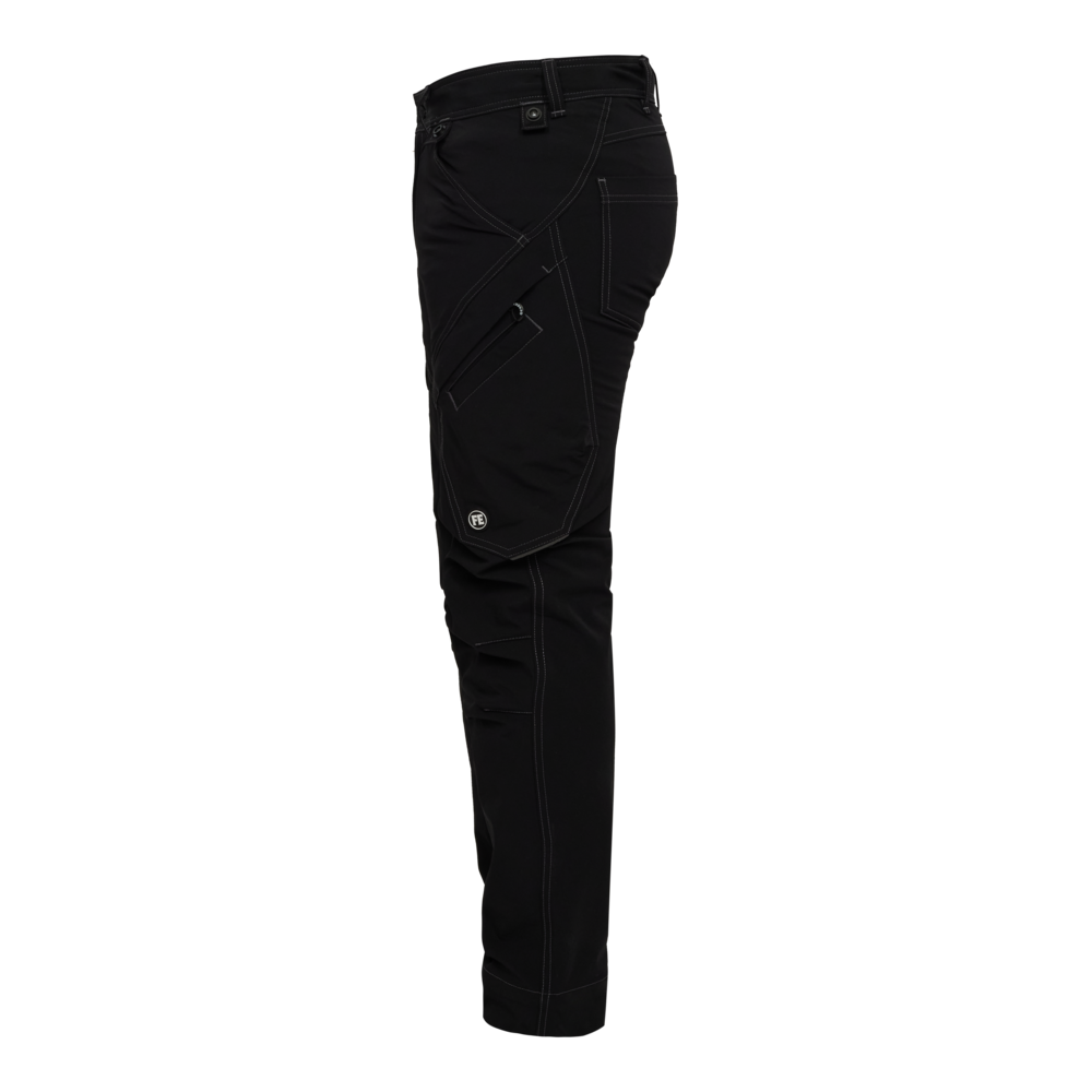 X-TREME Servicehose mit 4-Wege-Stretch – Schwarz (Seite links)
