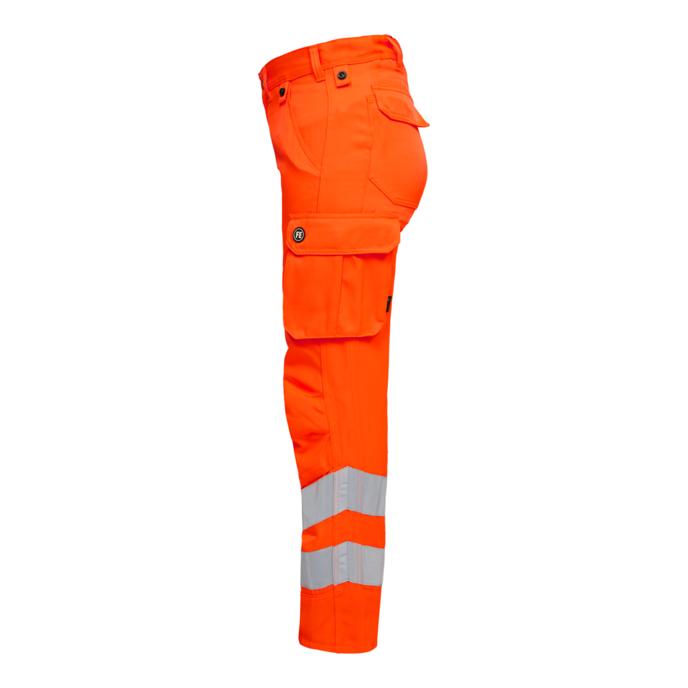 SAFETY Light Damen Arbeitshose – Warnorange (Seite links)