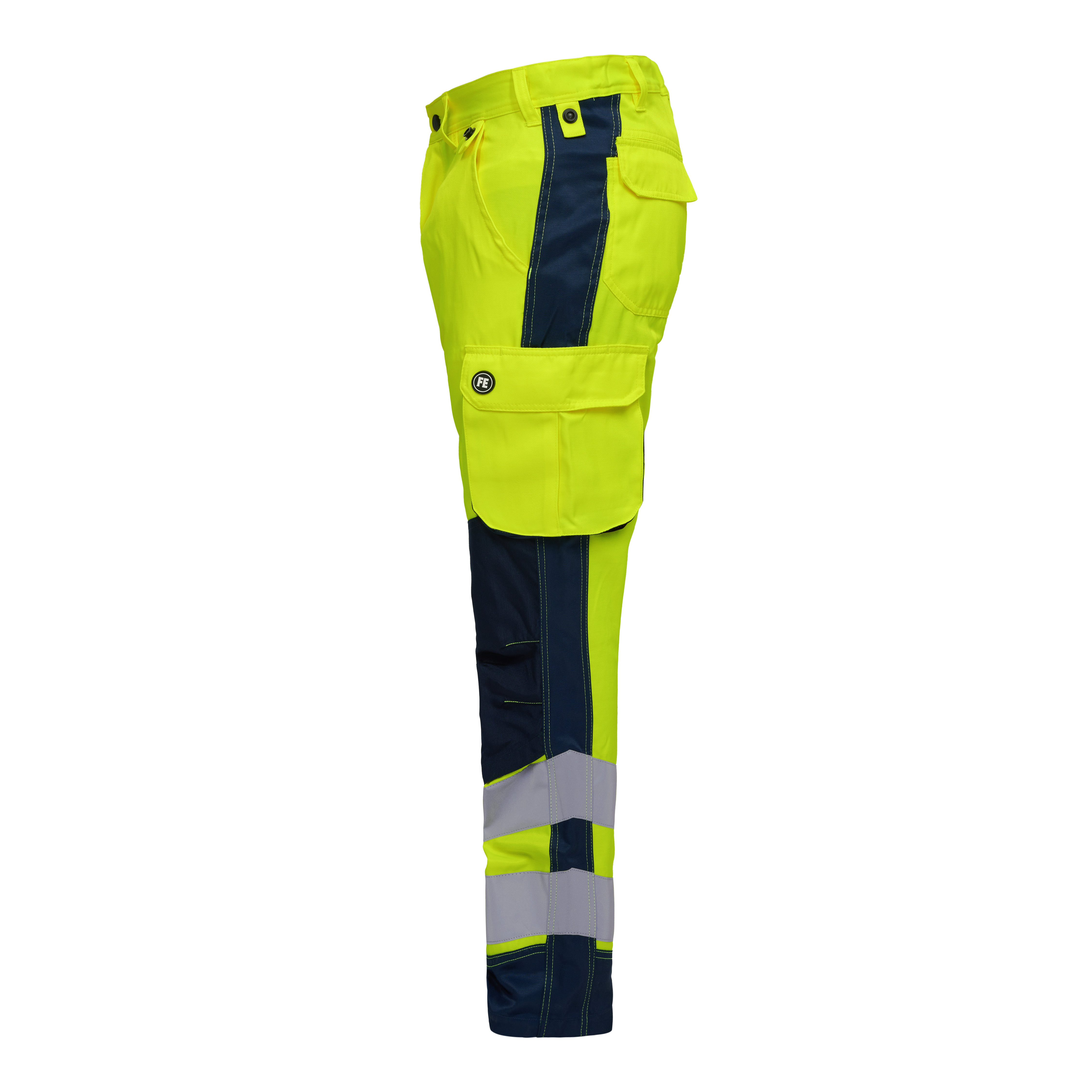 Engel Workwear Safety Light arbejdsbukser - Gul/Blue Ink [38165] / K80