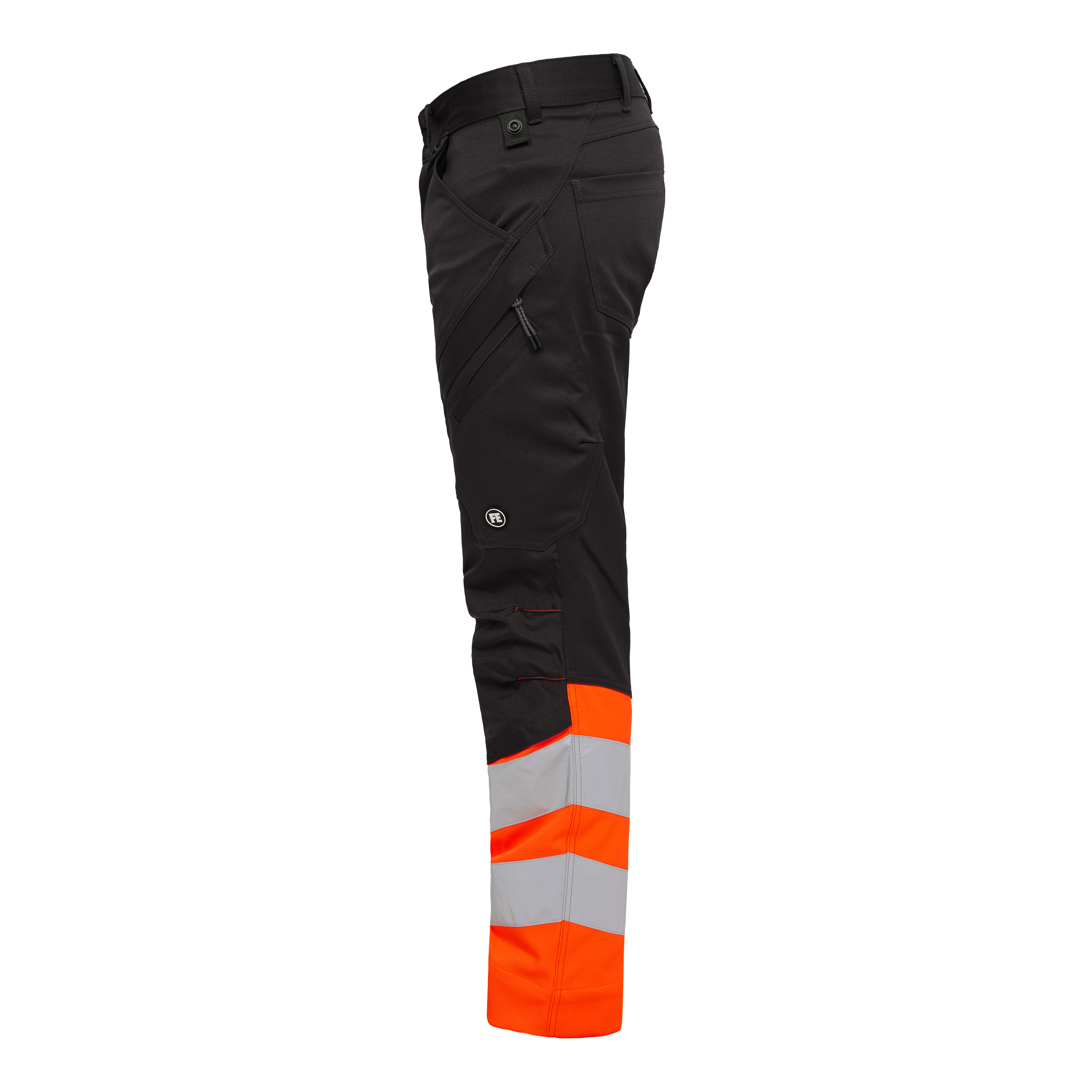 Engel Workwear Safety arbejdsbukser med 2-vejs stræk - Antrazitgrå/Orange [7910] / K80