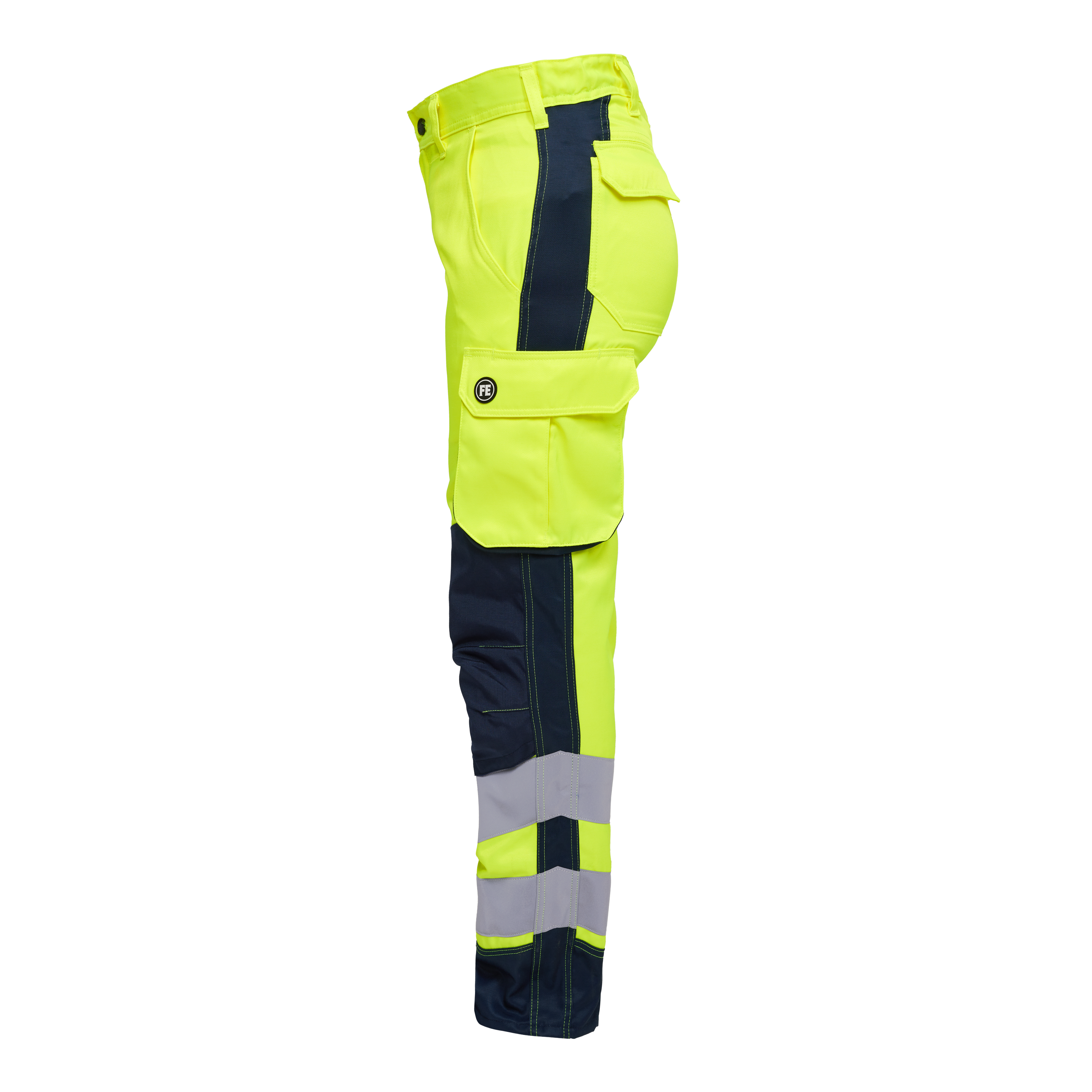 Engel Workwear Safety Light damebukser - Gul/Blue Ink [38165] / 34