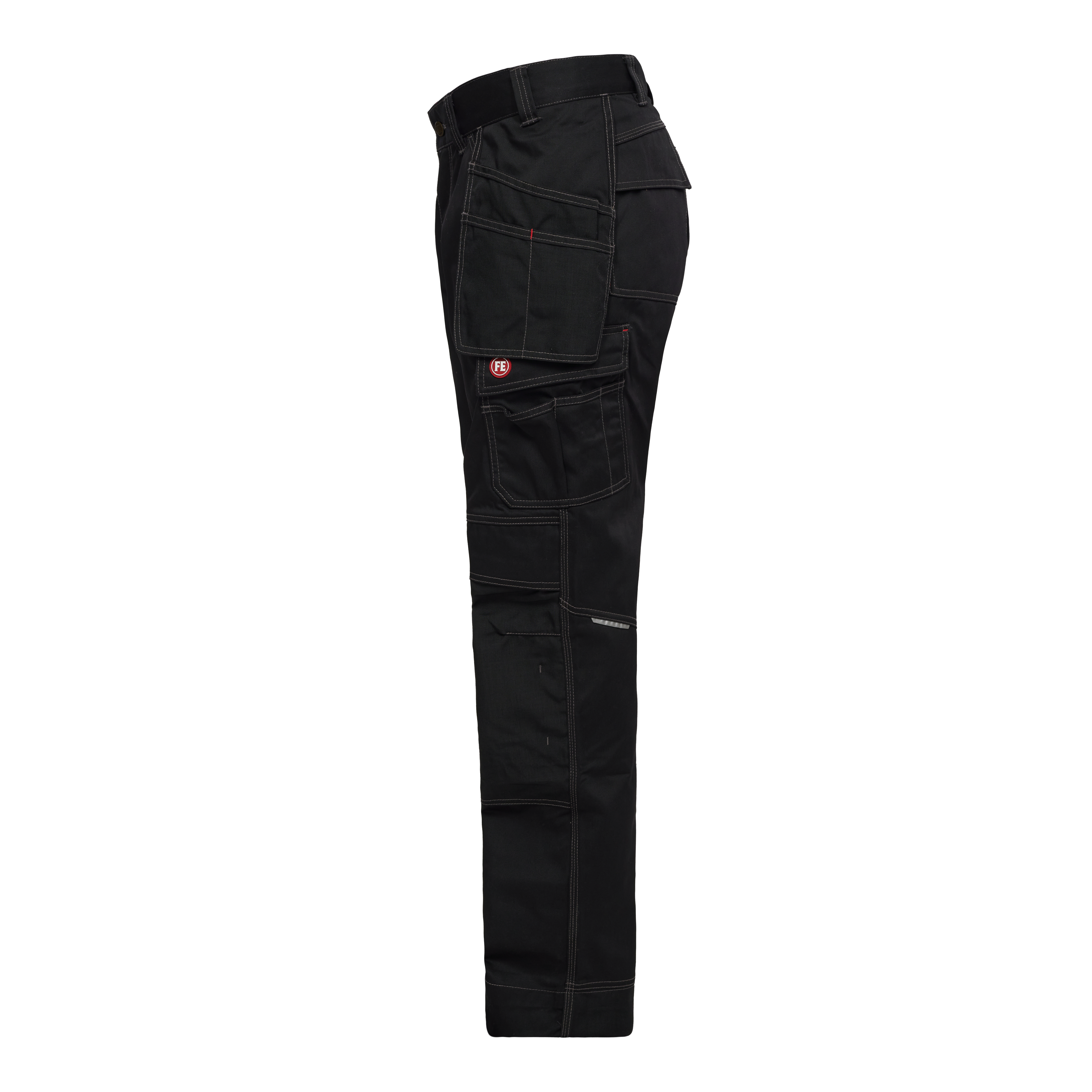 Engel Workwear Combat arbejdsbukser med hængelommer - Sort [20] / K80