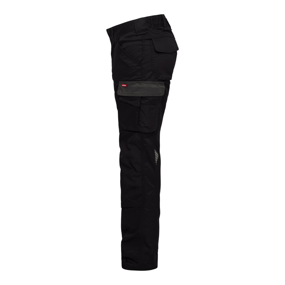 GALAXY Arbeitshose mit 2-Wege-Stretch – Schwarz / Anthrazit Grau (Seite links)