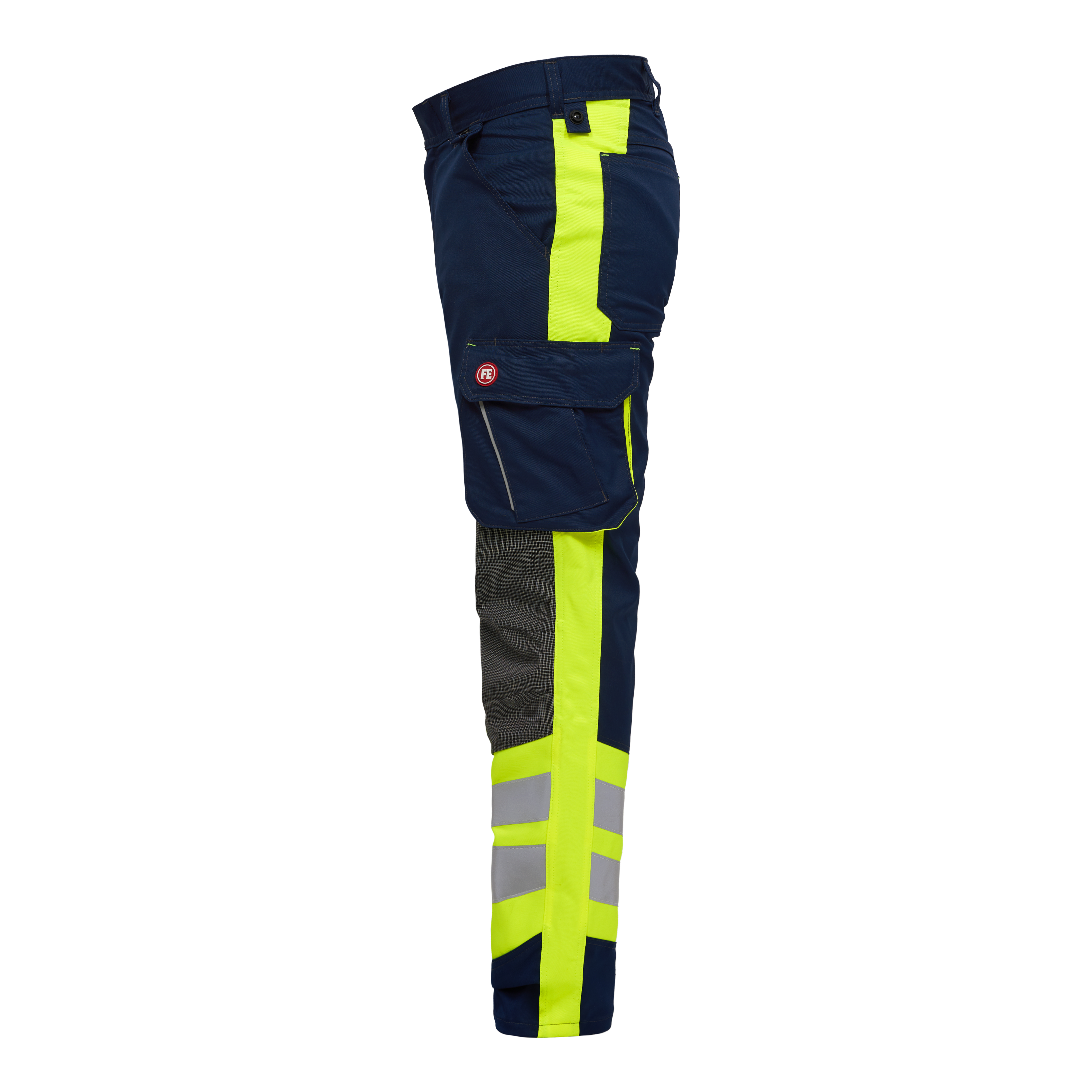 Engel Workwear Cargo arbejdsbukser - Blue Ink/Gul [16538] / K80