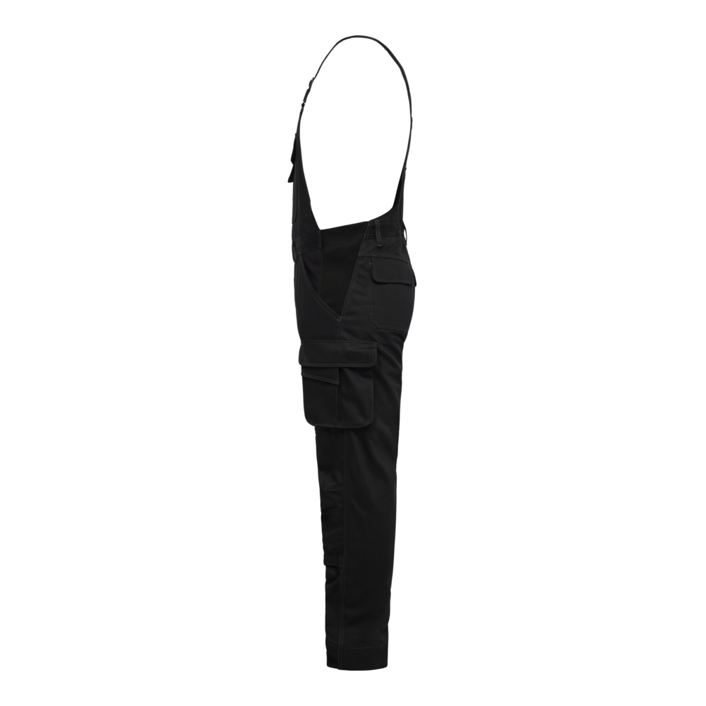 WELCOT Latzhose – Schwarz (Seite links)