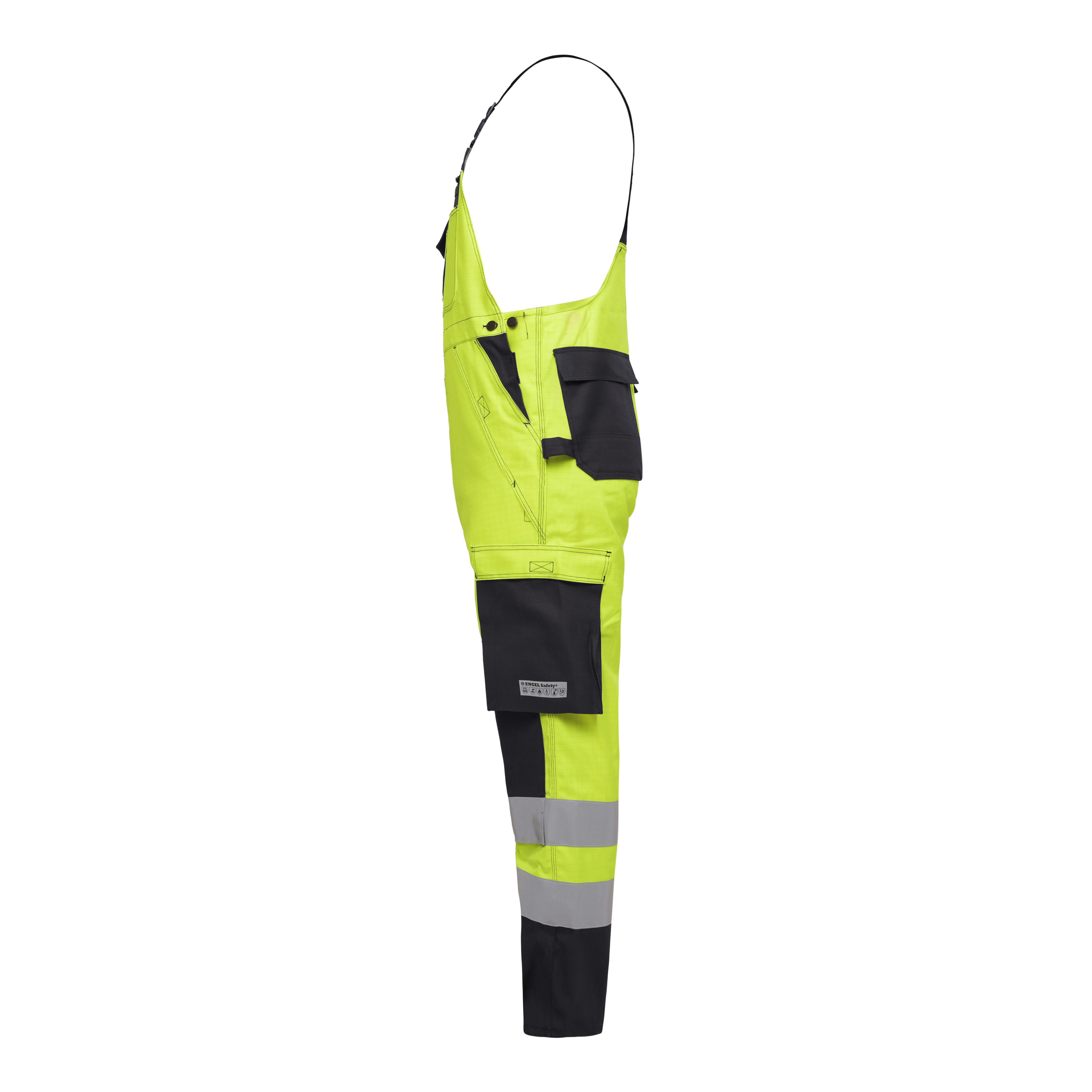 Engel Workwear Safety+ EN ISO 20471 Multinorm overall - Gul/Sort [3820] / K80