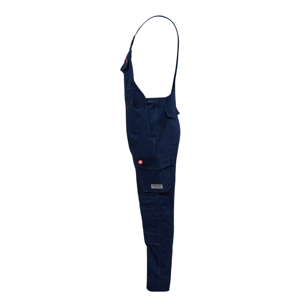 SAFETY+ Schweißer Latzhose – Marine (Seite links)