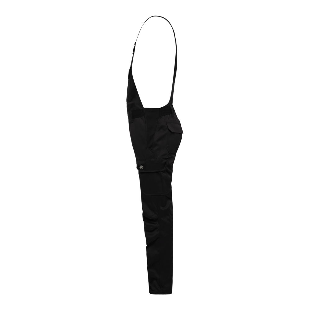 SAFETY+ Latzhose – Schwarz (Seite links)