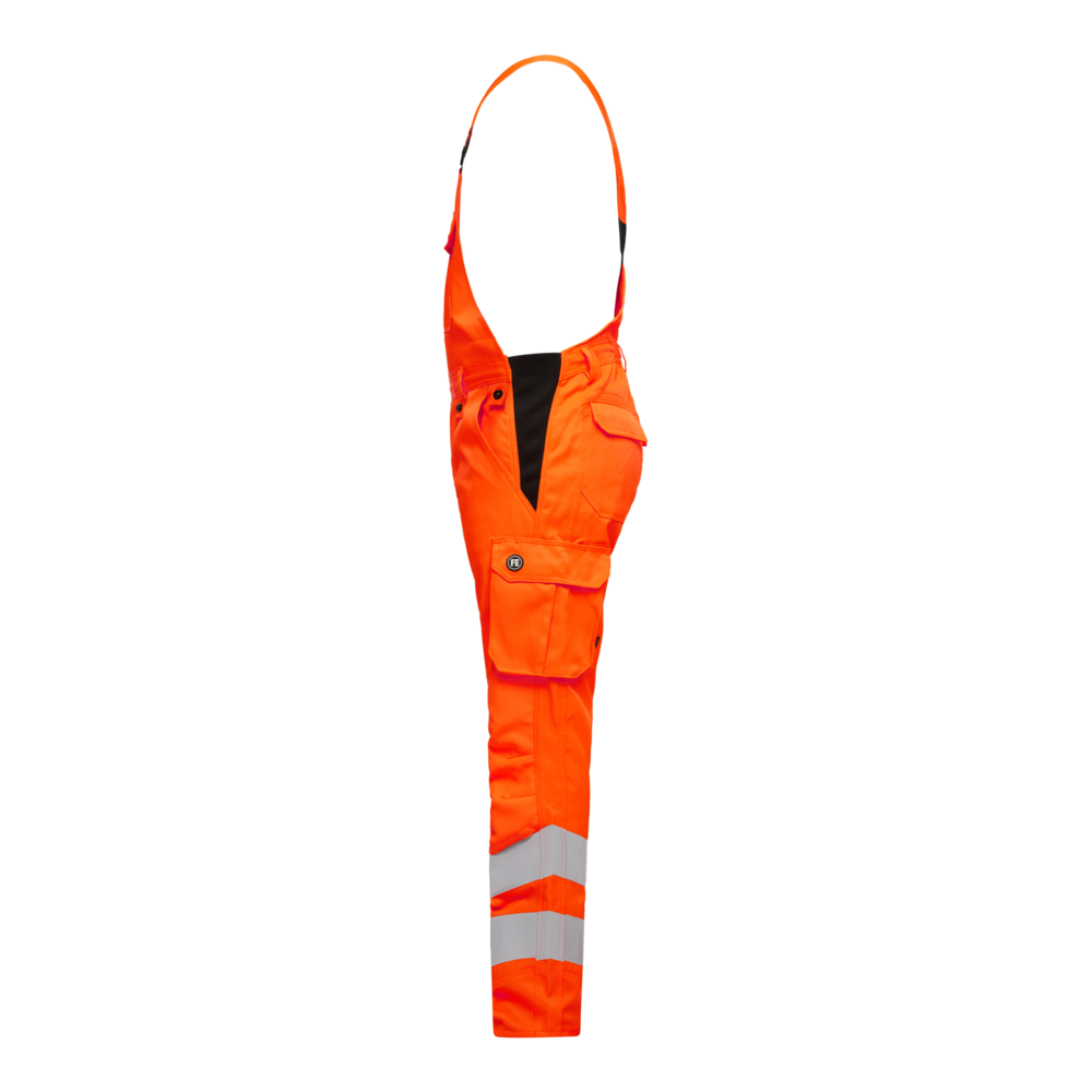 SAFETY Light Latzhose – Warnorange (Seite links)