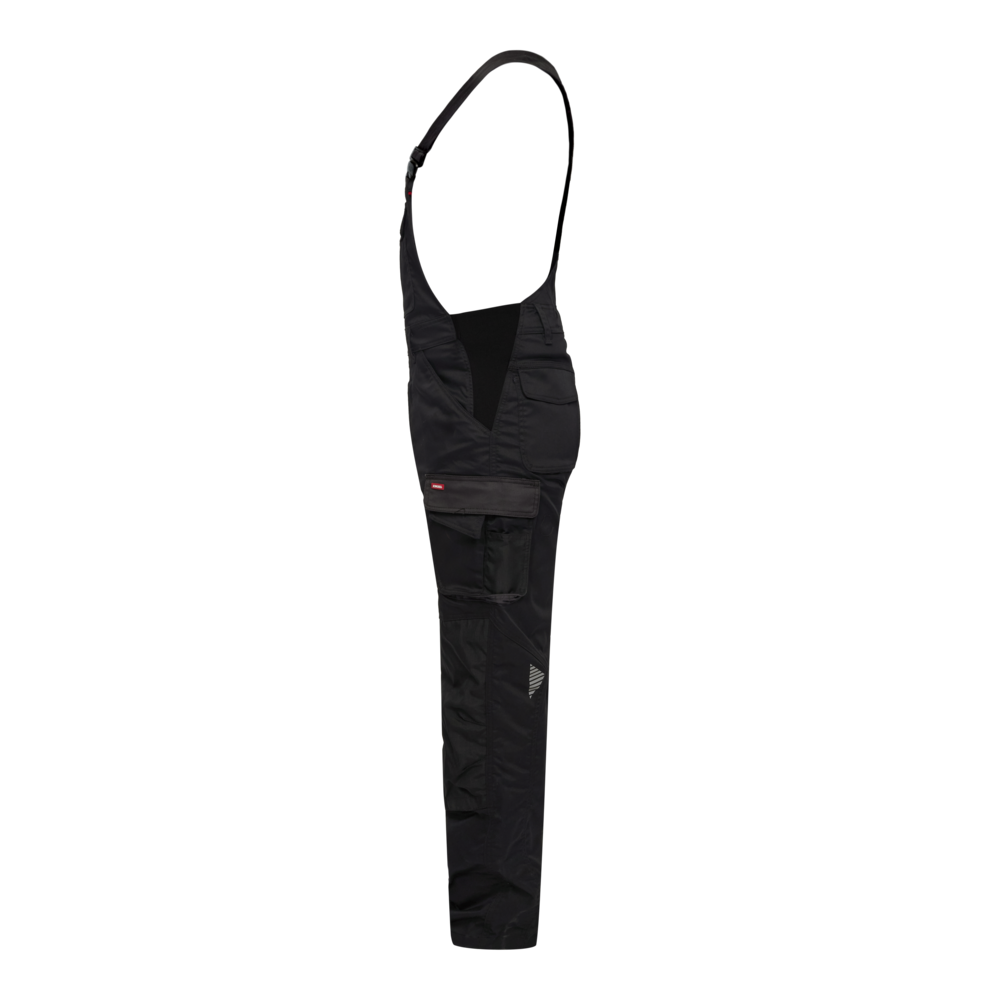 GALAXY Latzhose mit 2-Wege-Stretch – Schwarz / Anthrazit Grau (Seite links)
