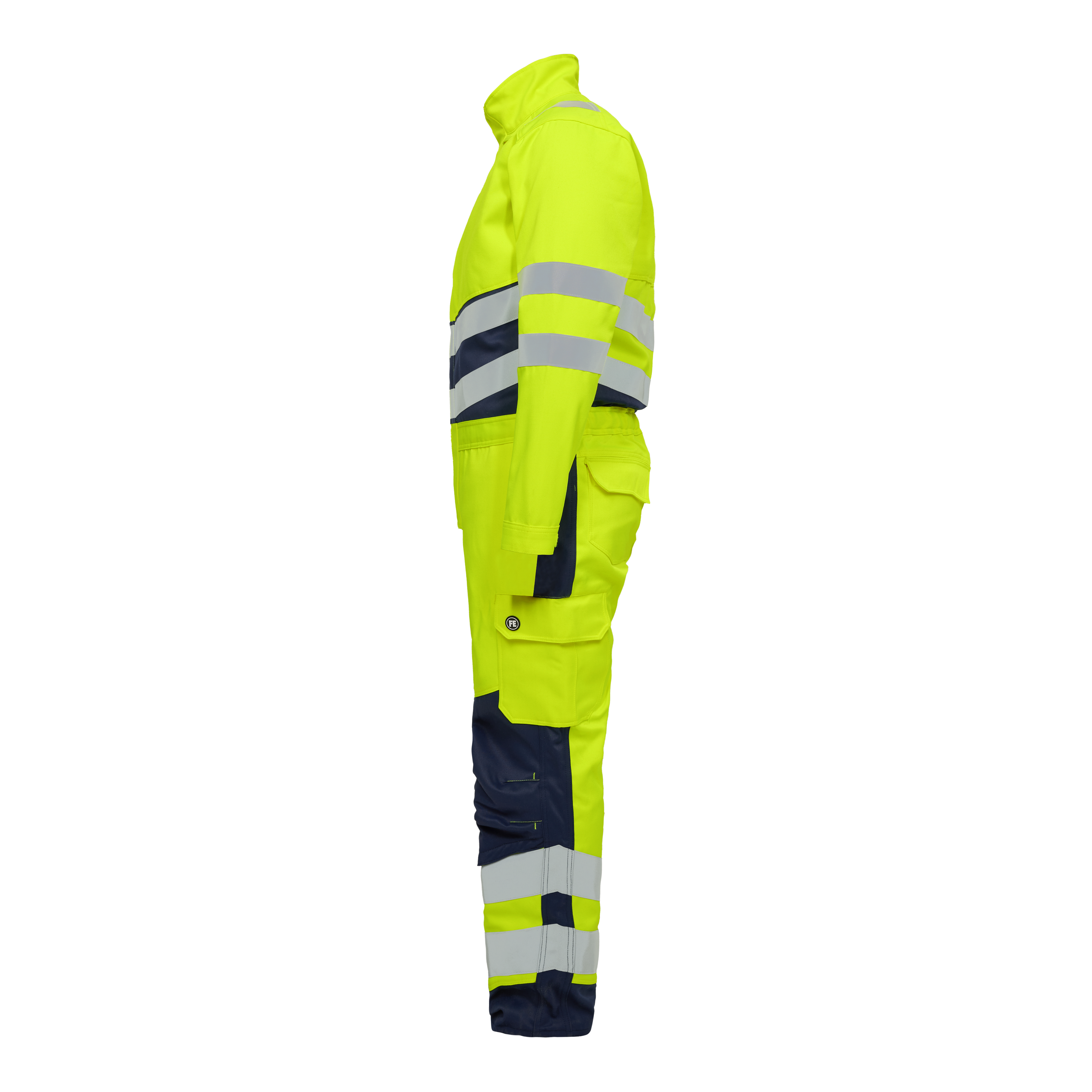 Engel Workwear Safety+ kedeldragt - Gul/Blue Ink [38165] / XS