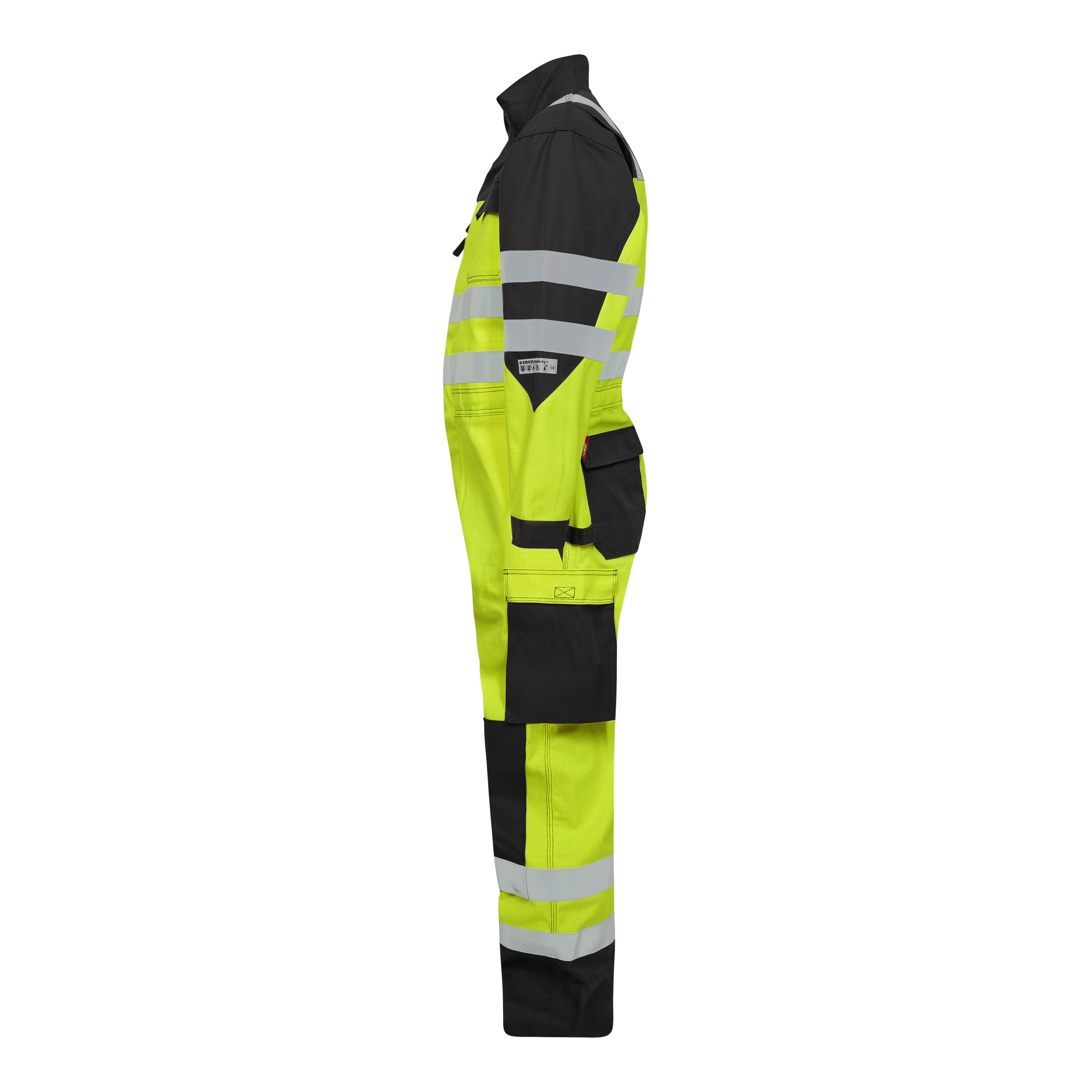 Engel Workwear Safety+ EN ISO 20471 Multinorm kedeldragt - Gul/Sort [3820] / XS